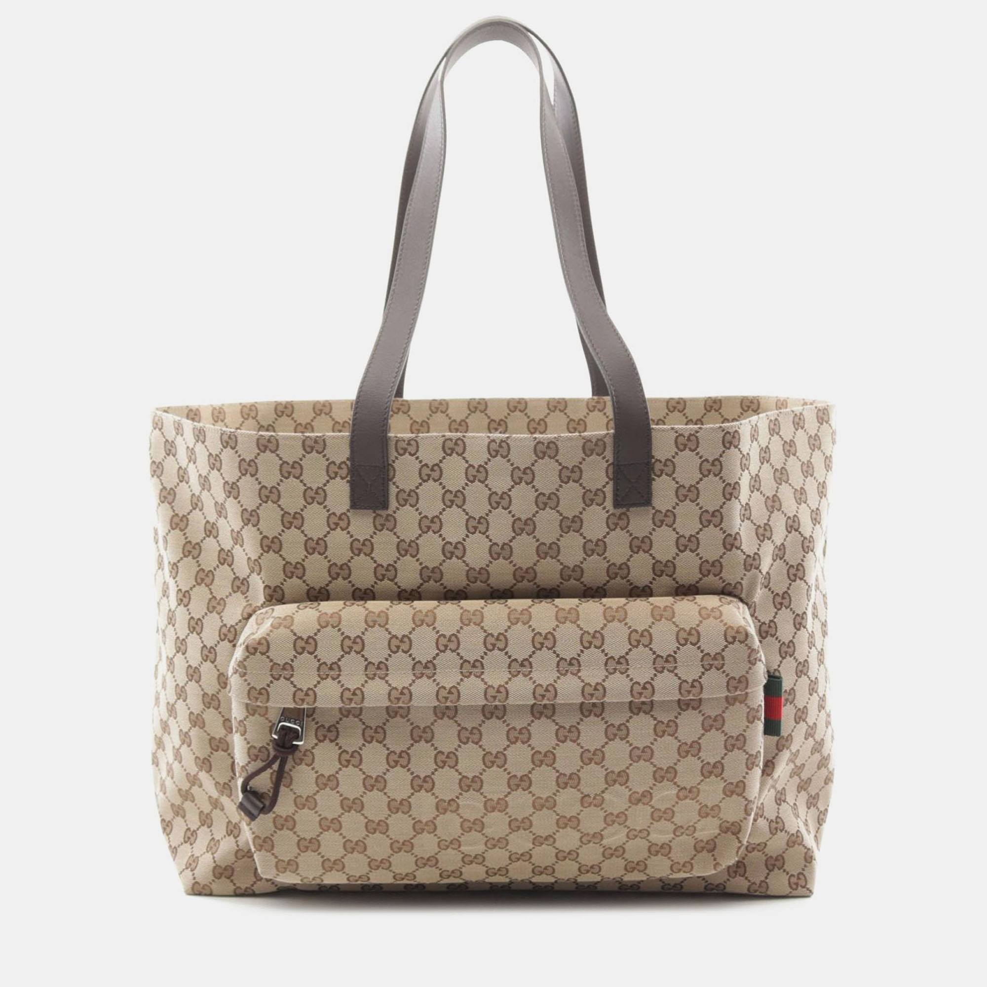 Pre-owned Gucci Brown Gg Canvas Maxi Tote