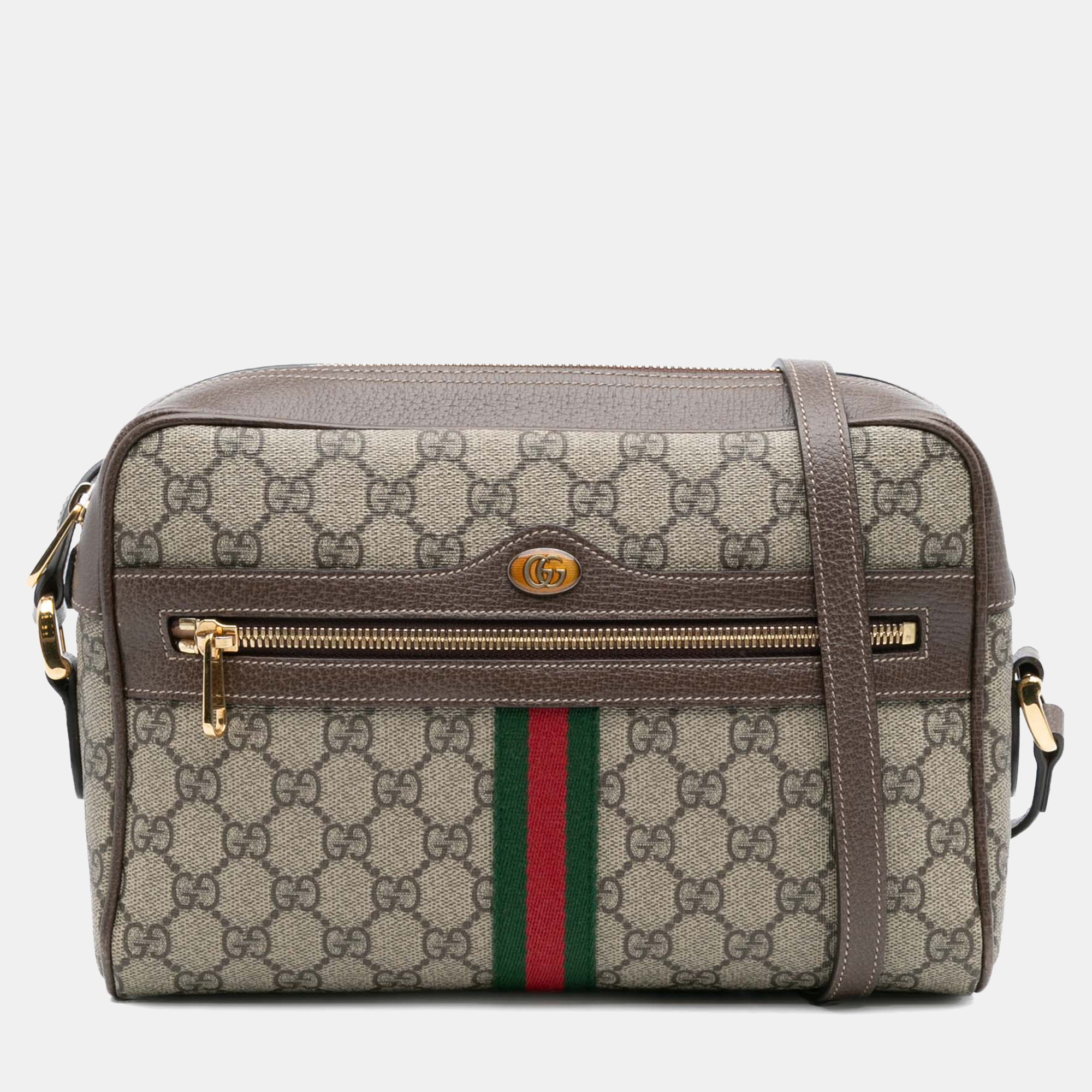 

Gucci Brown GG Supreme Ophidia Crossbody