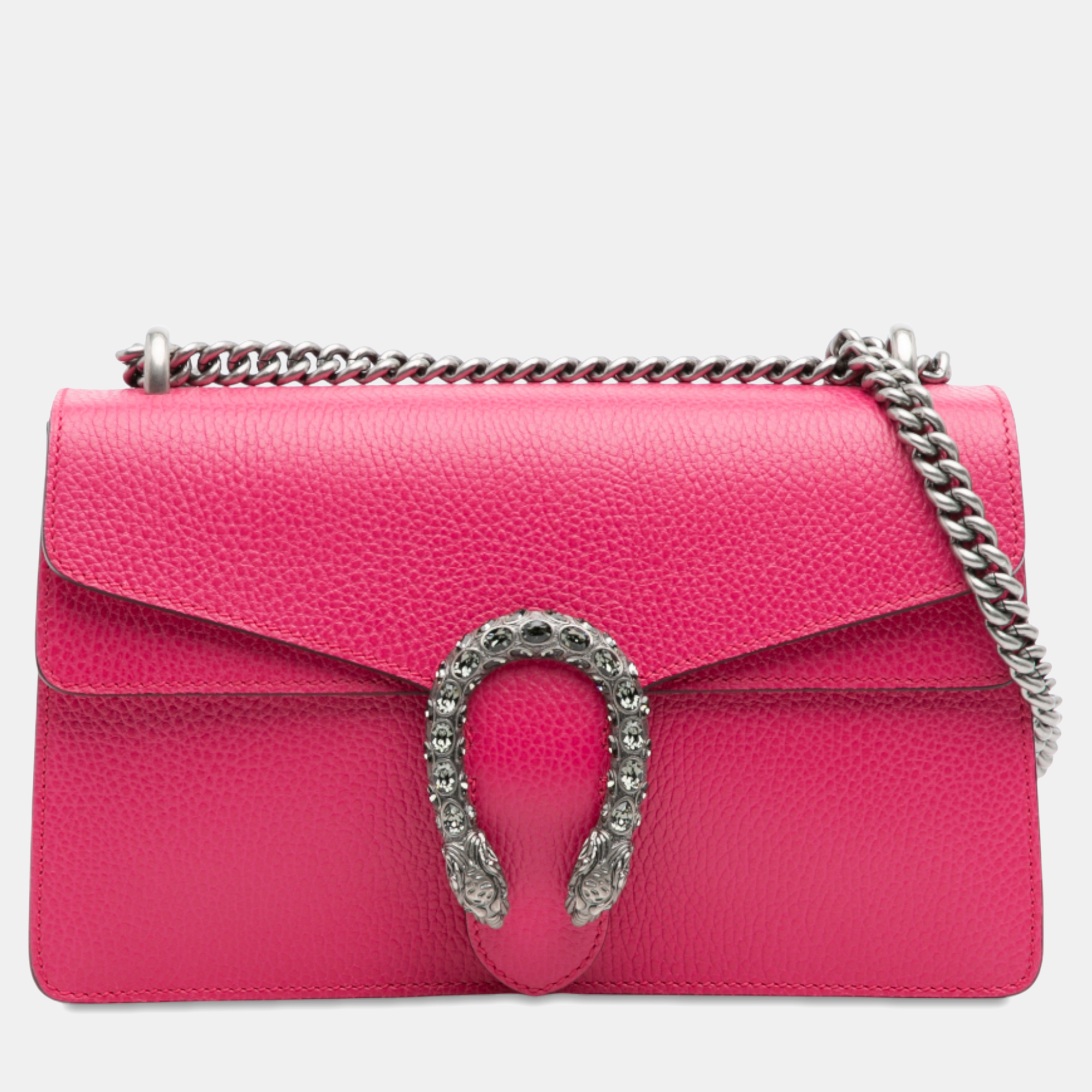 

Gucci Pink Small Leather Dionysus Shoulder Bag