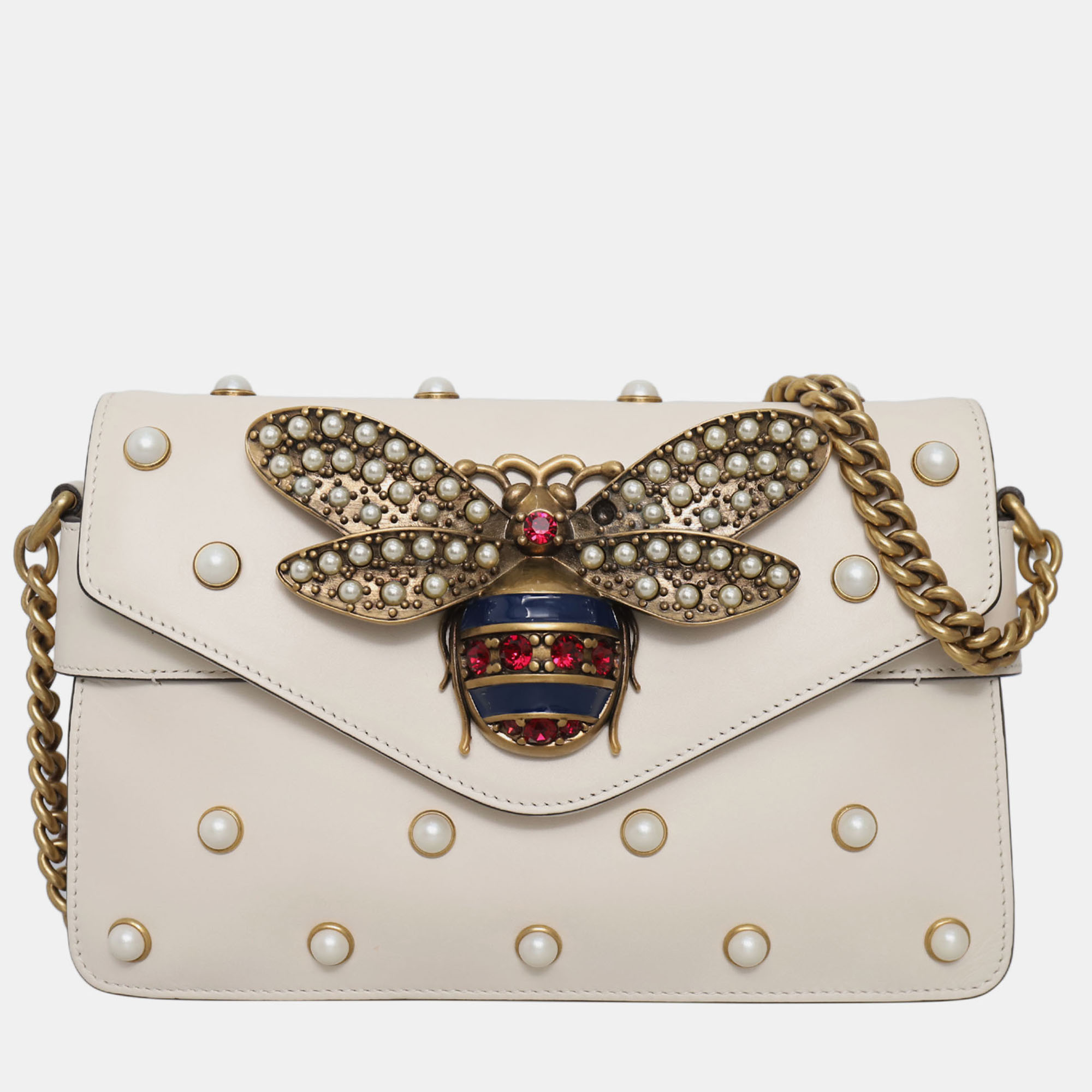 

Broadway Bee Shoulder Bag, White