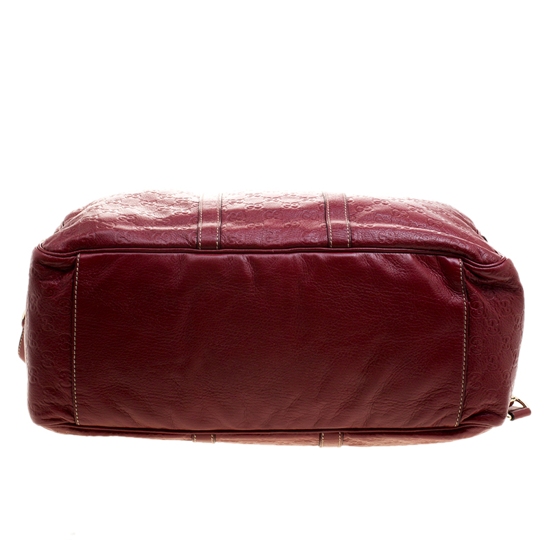 Gucci Red Guccissima Leather Duffel Bag Gucci | TLC