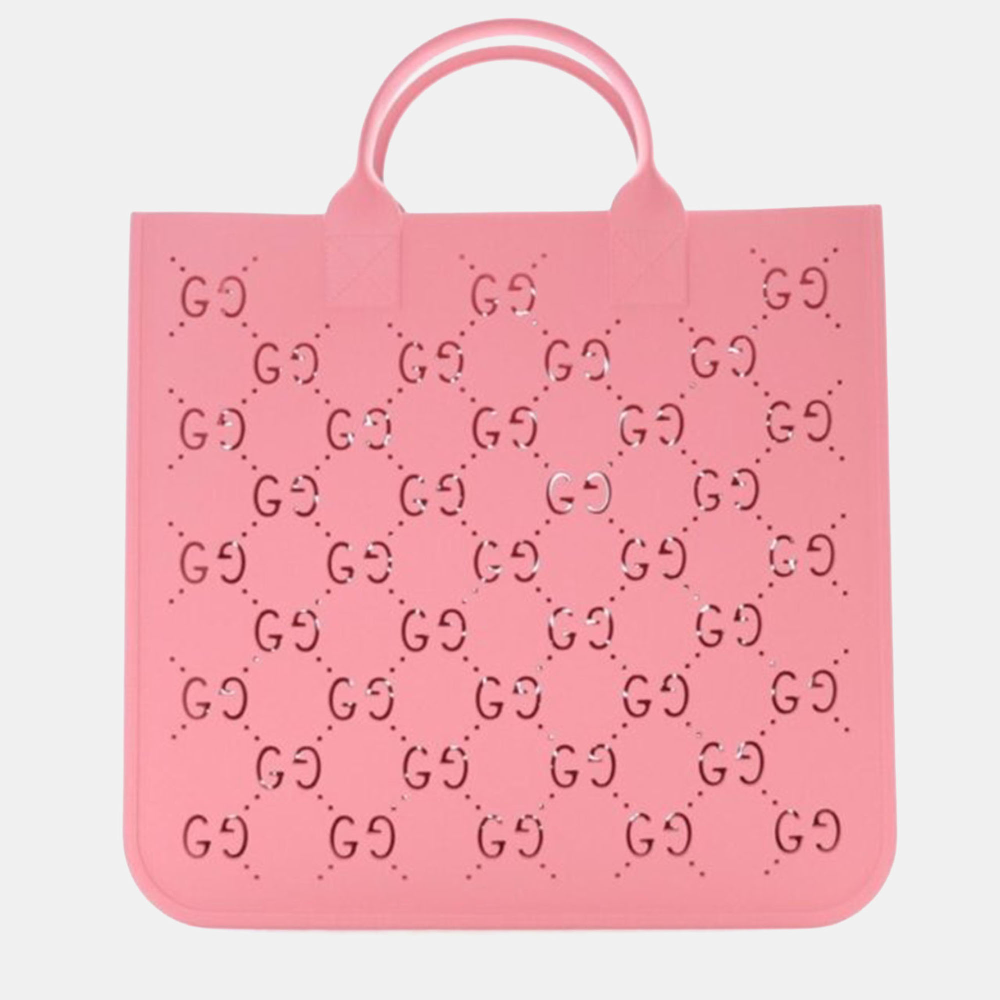

Gucci Rubber Tote, Pink