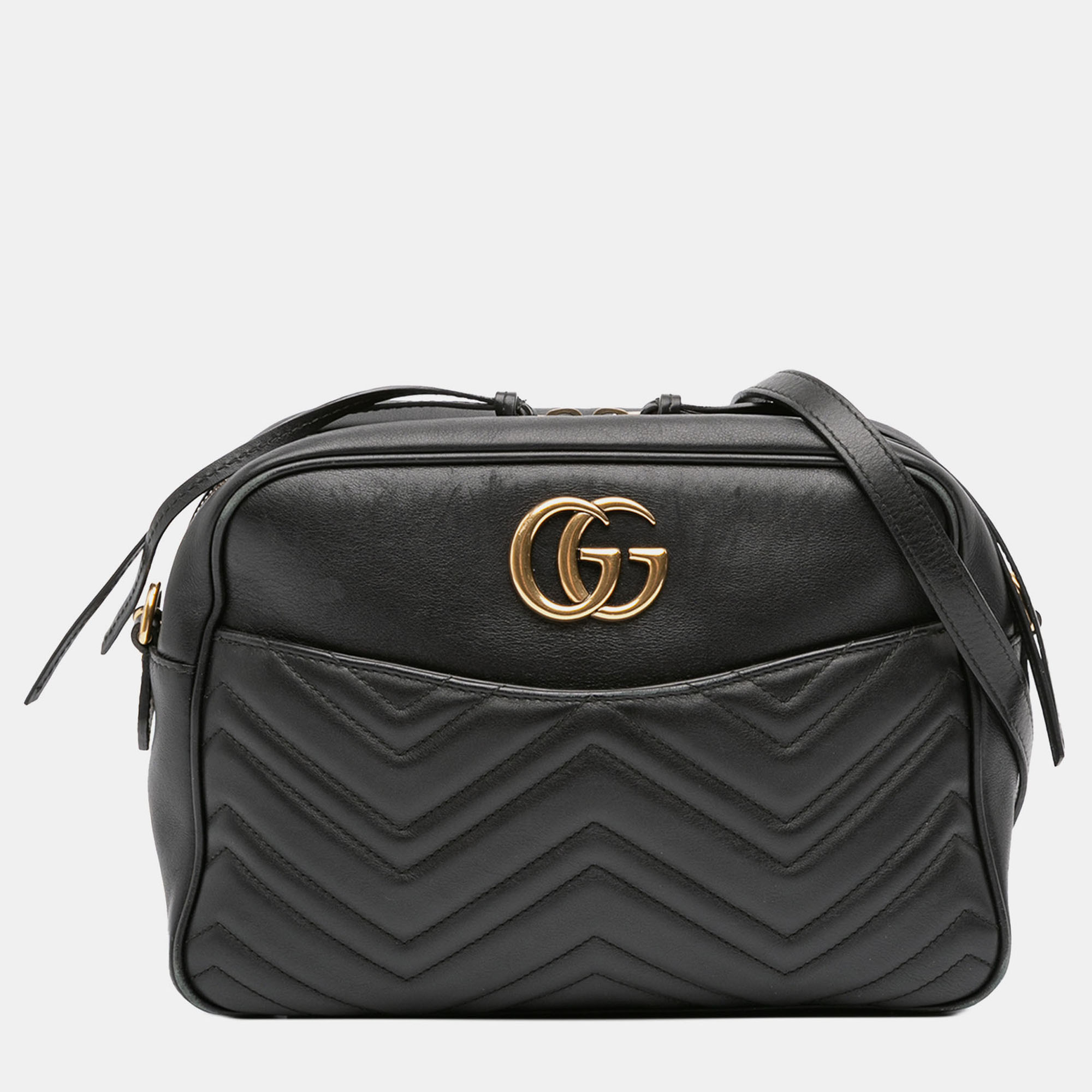 

Gucci Black GG Marmont Matelasse Leather Crossbody