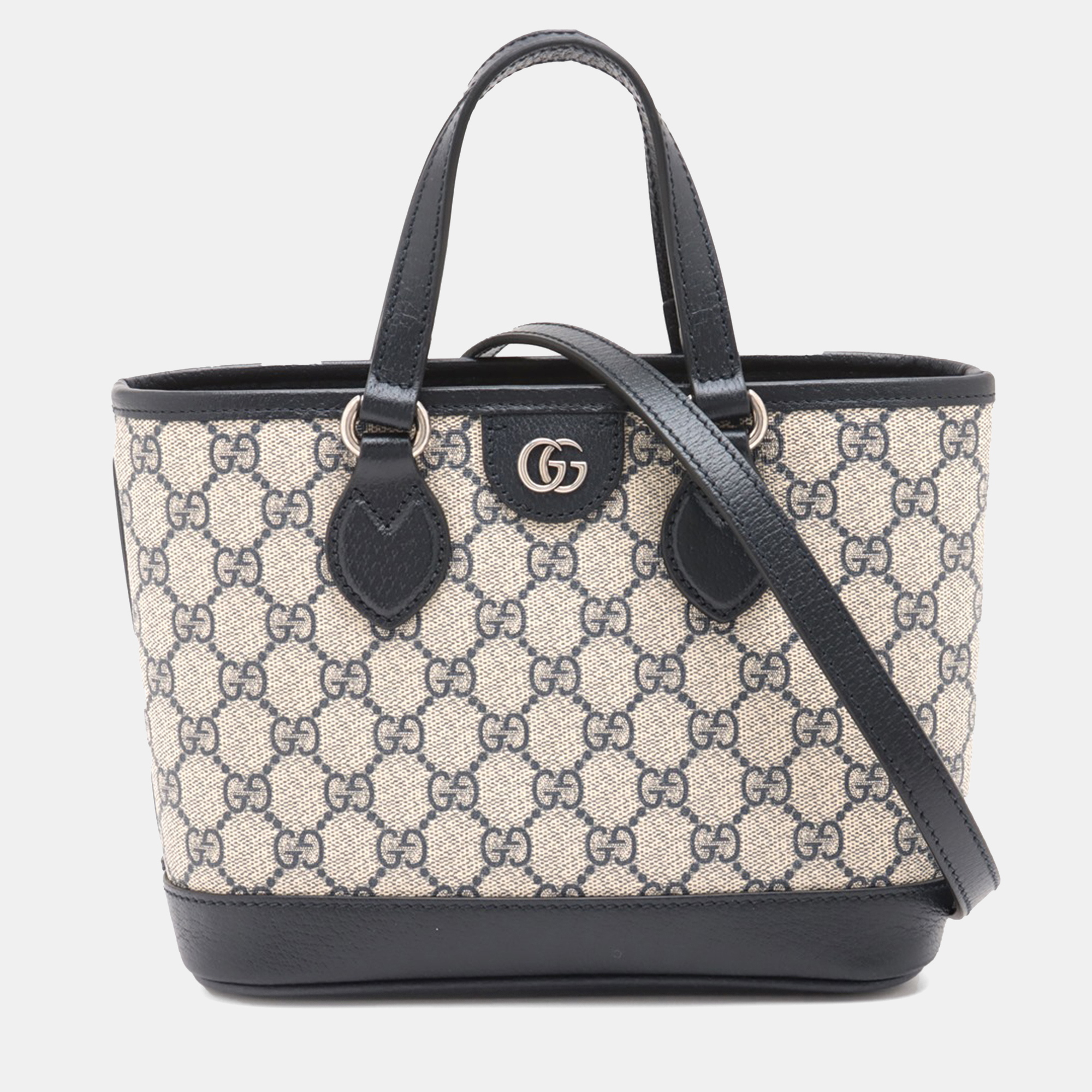 

Gucci Beige Brown Mini GG Supreme Ophidia Tote
