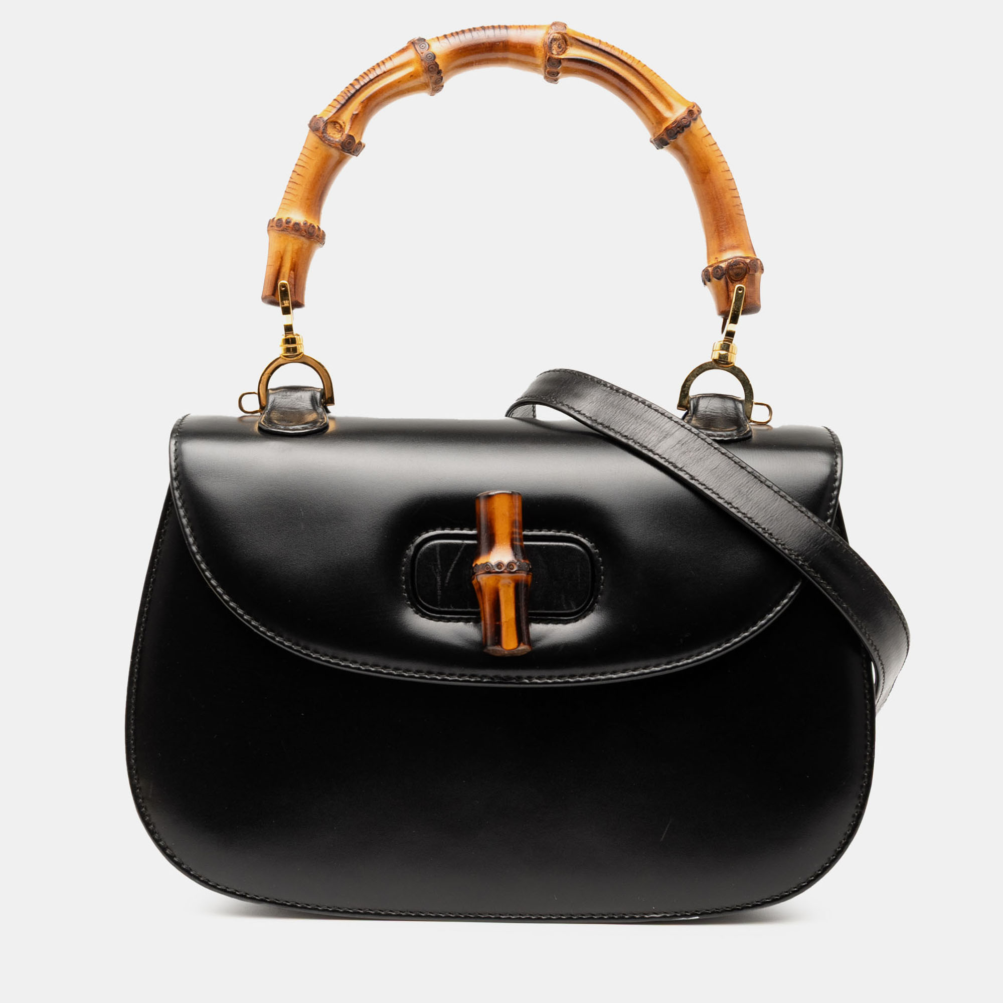

Gucci Black Calfskin Bamboo Night