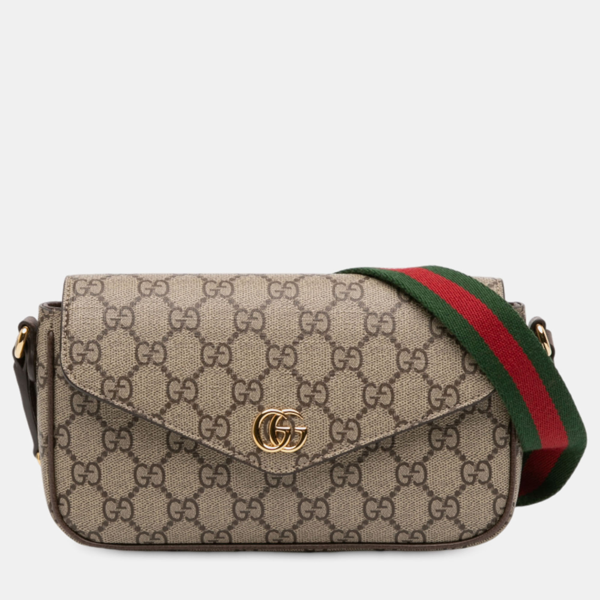 

Gucci Brown GG Supreme Ophidia Pochette Crossbody