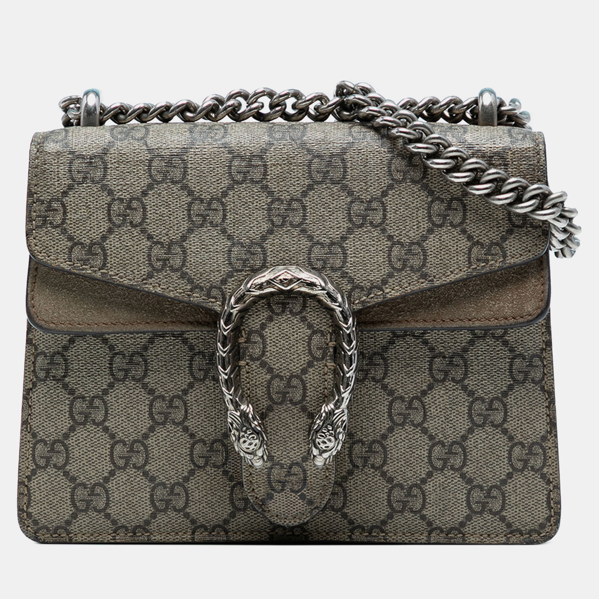 

Gucci Brown Small GG Supreme Dionysus Crossbody