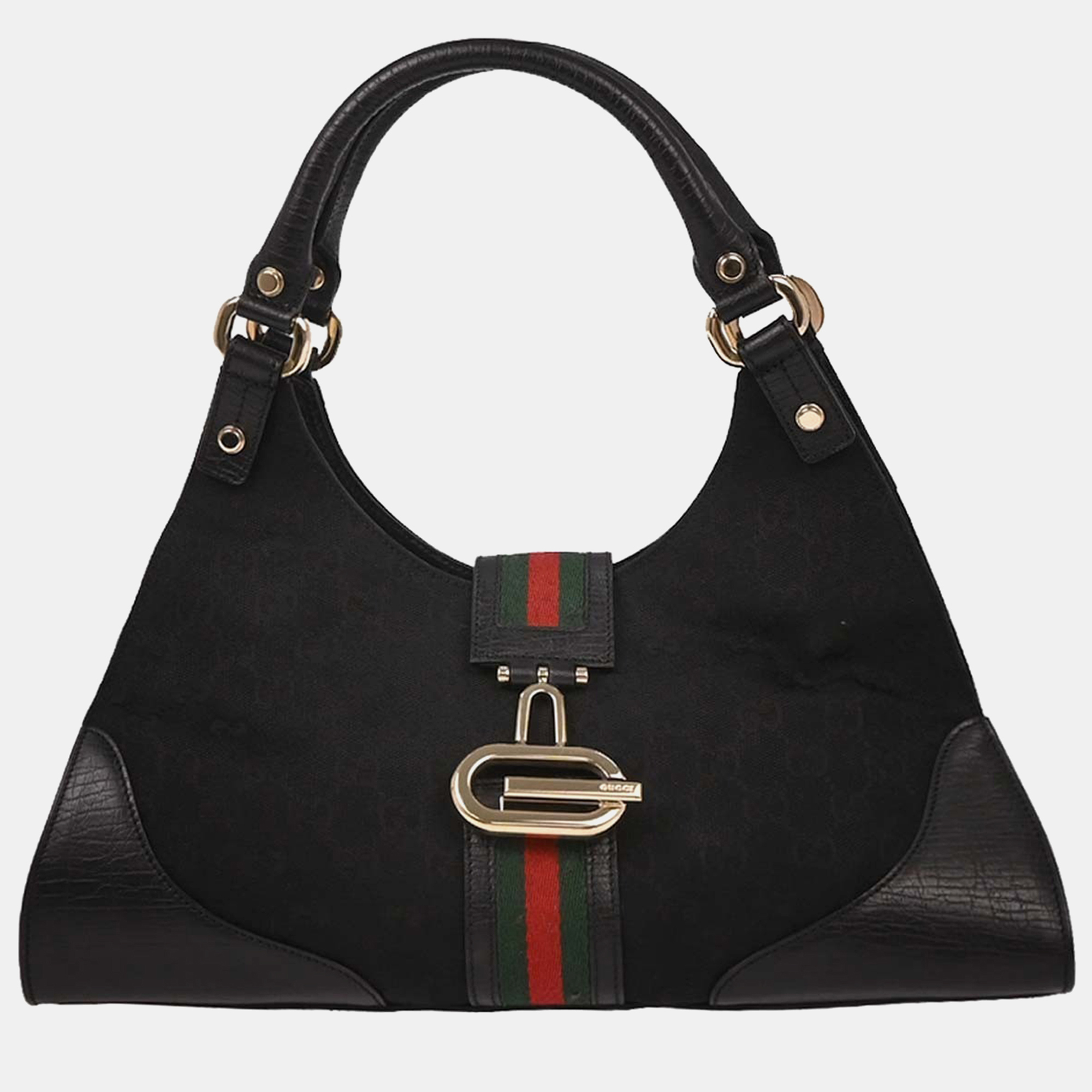 

Gucci Black Canvas GG Handbag