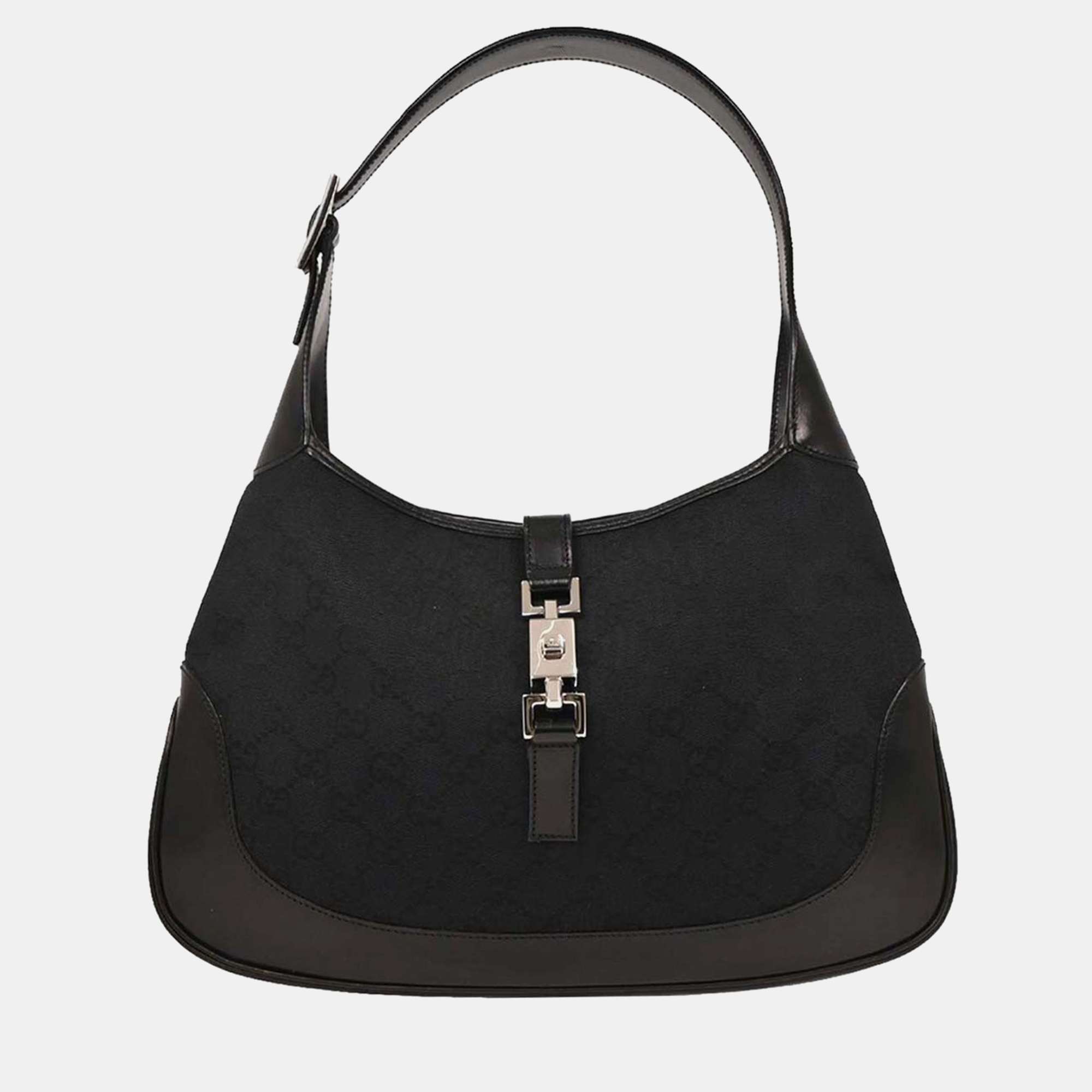 

Gucci Black GG Jackie Handbag
