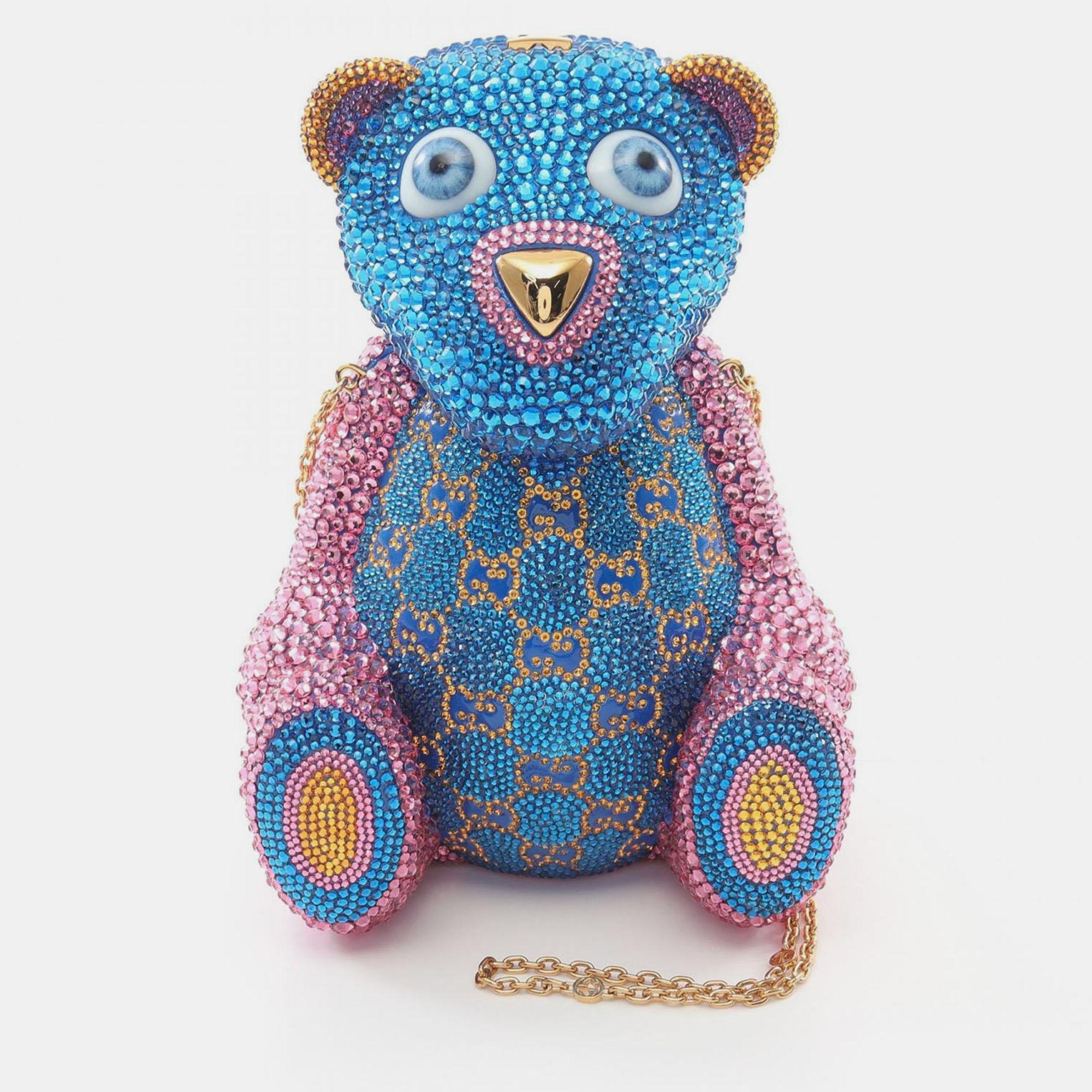 

Gucci GG Teddy Bear Swarovski Blue Multicolor Shoulder Bag