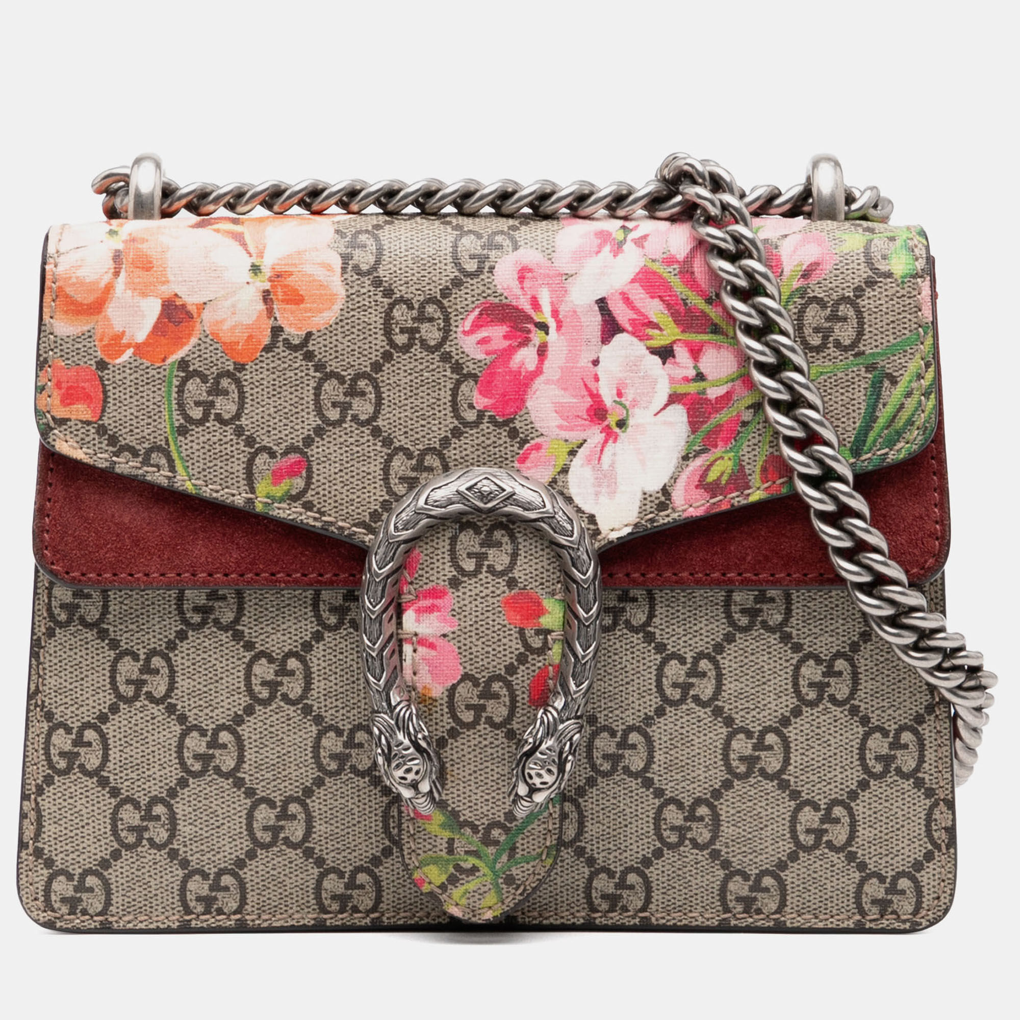 

Gucci Brown Small GG Supreme Blooms Dionysus Crossbody