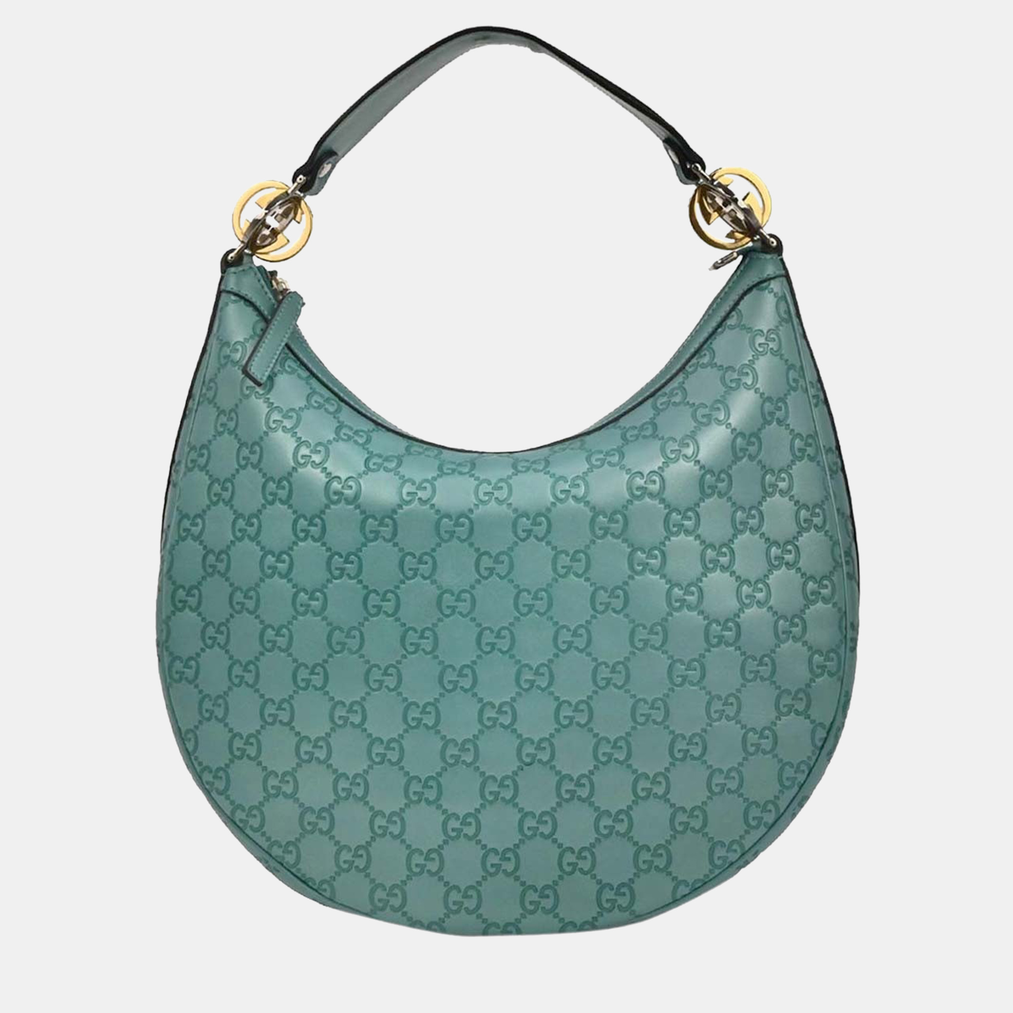

Gucci Light Blue Guccissima GG Hobo Handbag