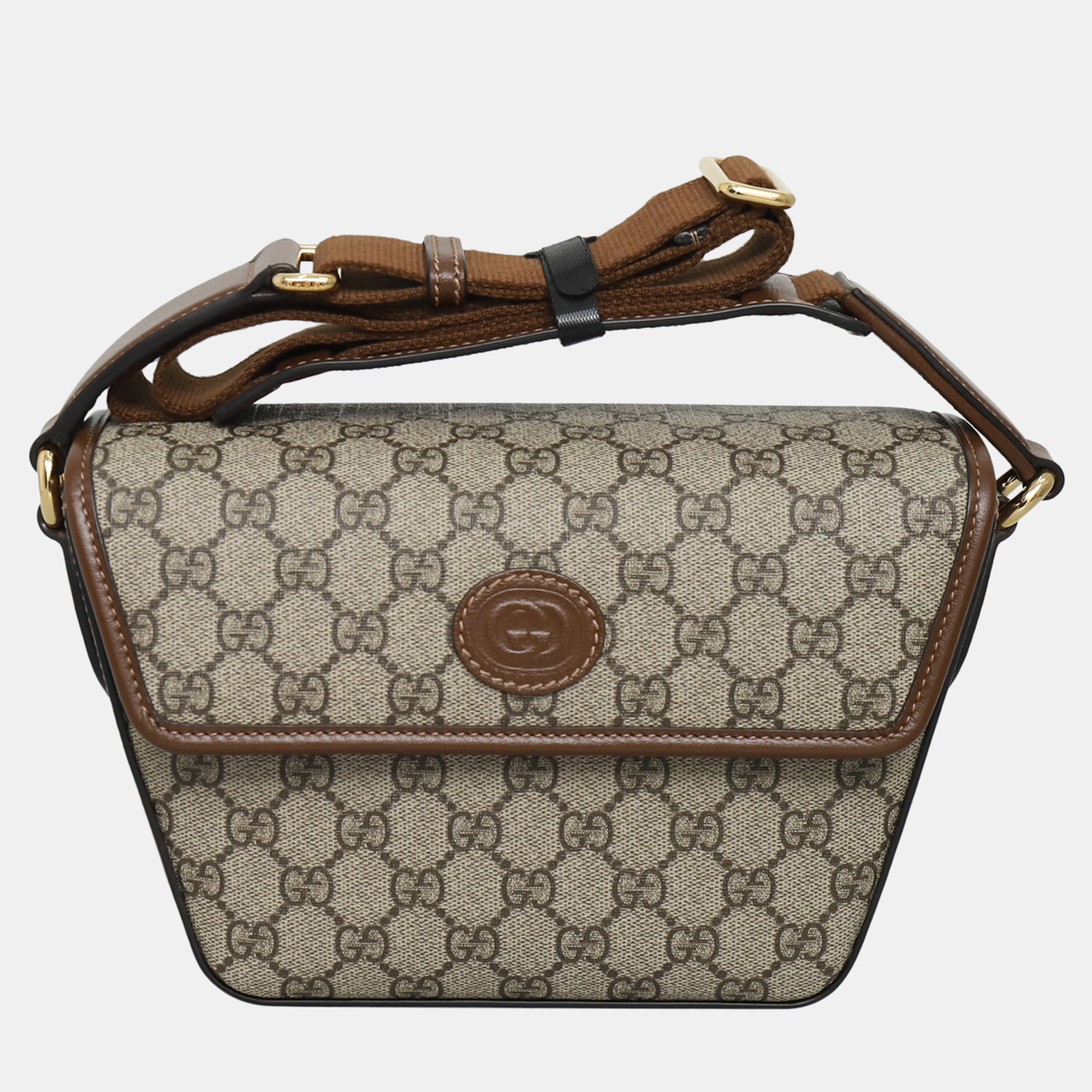

Gucci GG Suprame Crossbody Bag, Beige