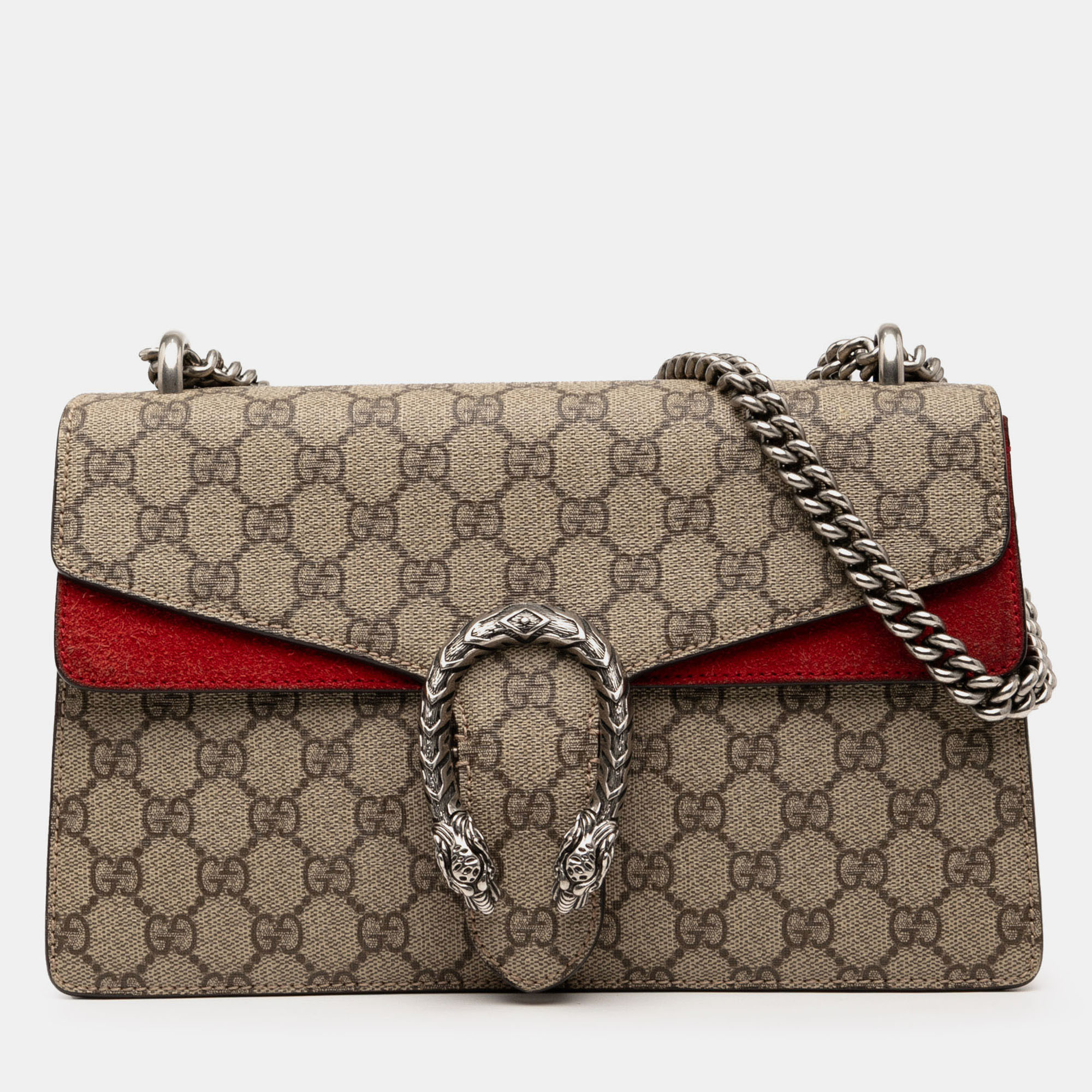 

Gucci Brown Medium GG Supreme Dionysus Shoulder Bag