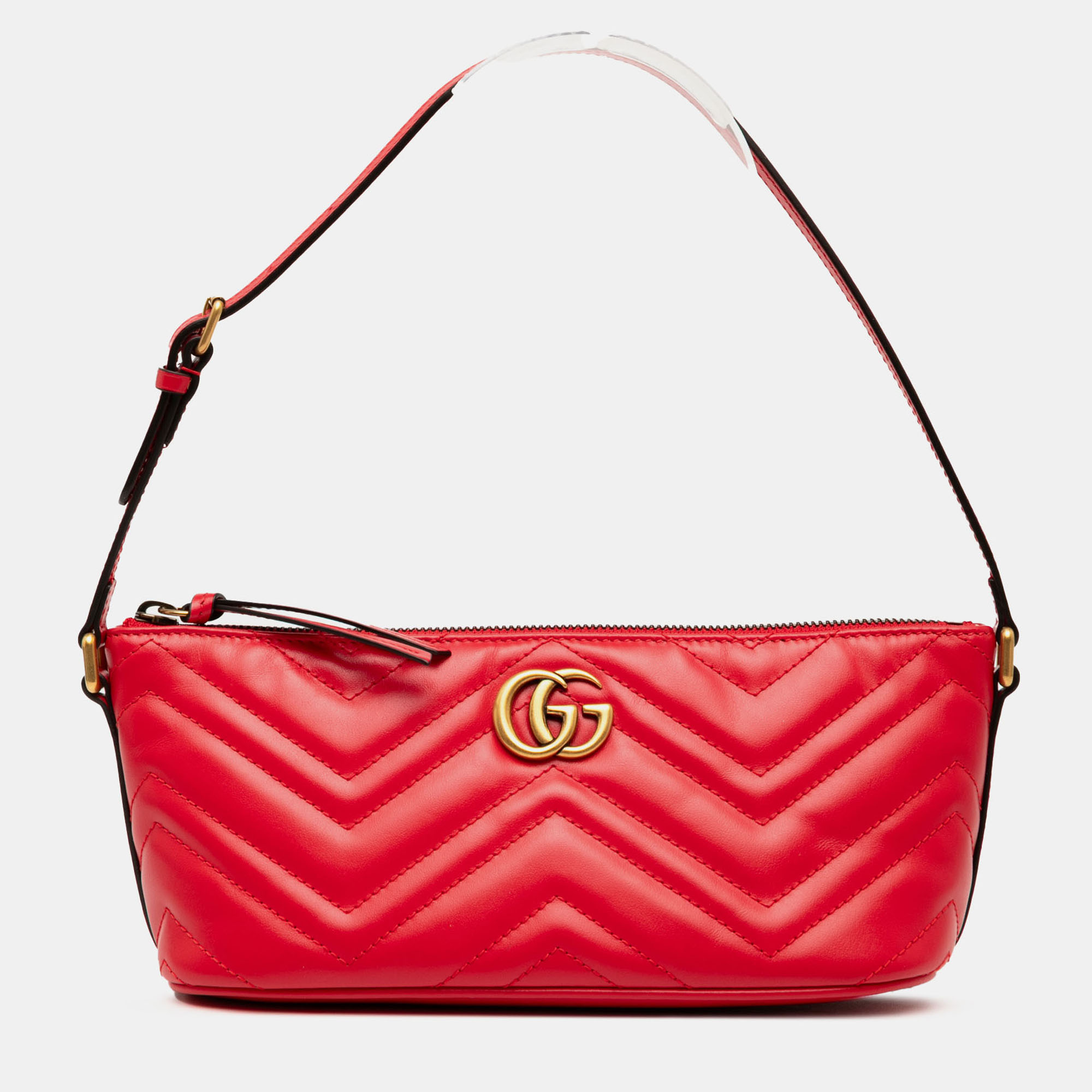 

Gucci Red GG Marmont Matelasse Leather Shoulder Bag