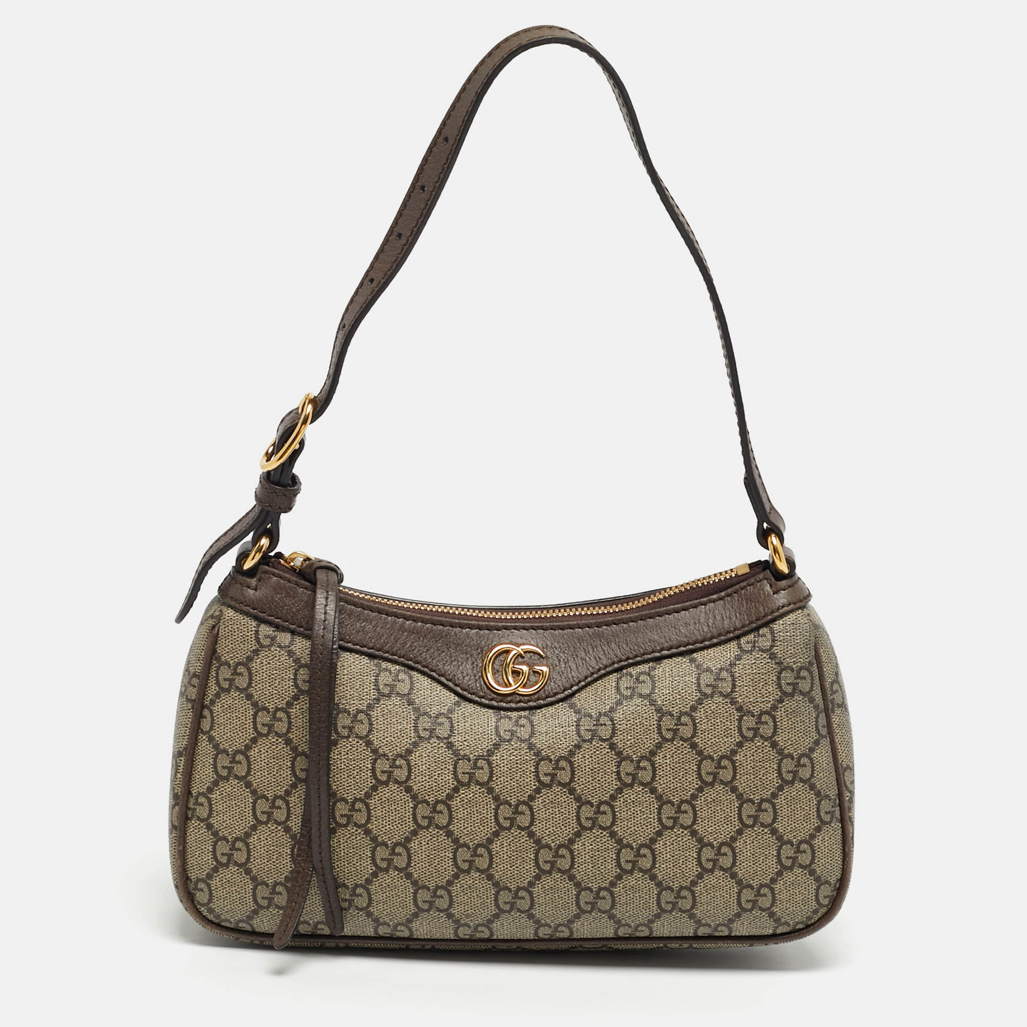 

Gucci Brown/Beige GG Supreme Canvas  Ophidia Shoulder Bag