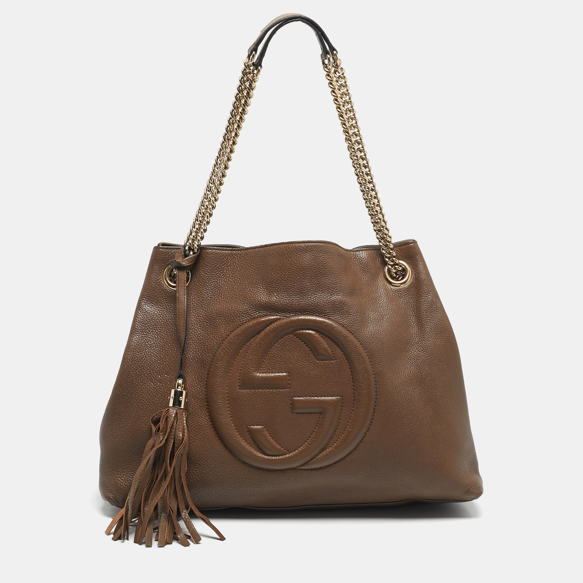 

Gucci Brown Leather  Soho Chain Shoulder Bag