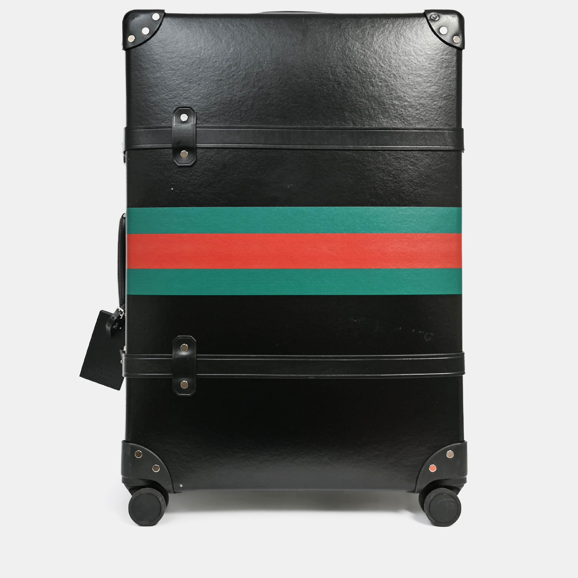 

Gucci X Globe Trotter Black Web Suitcase 65