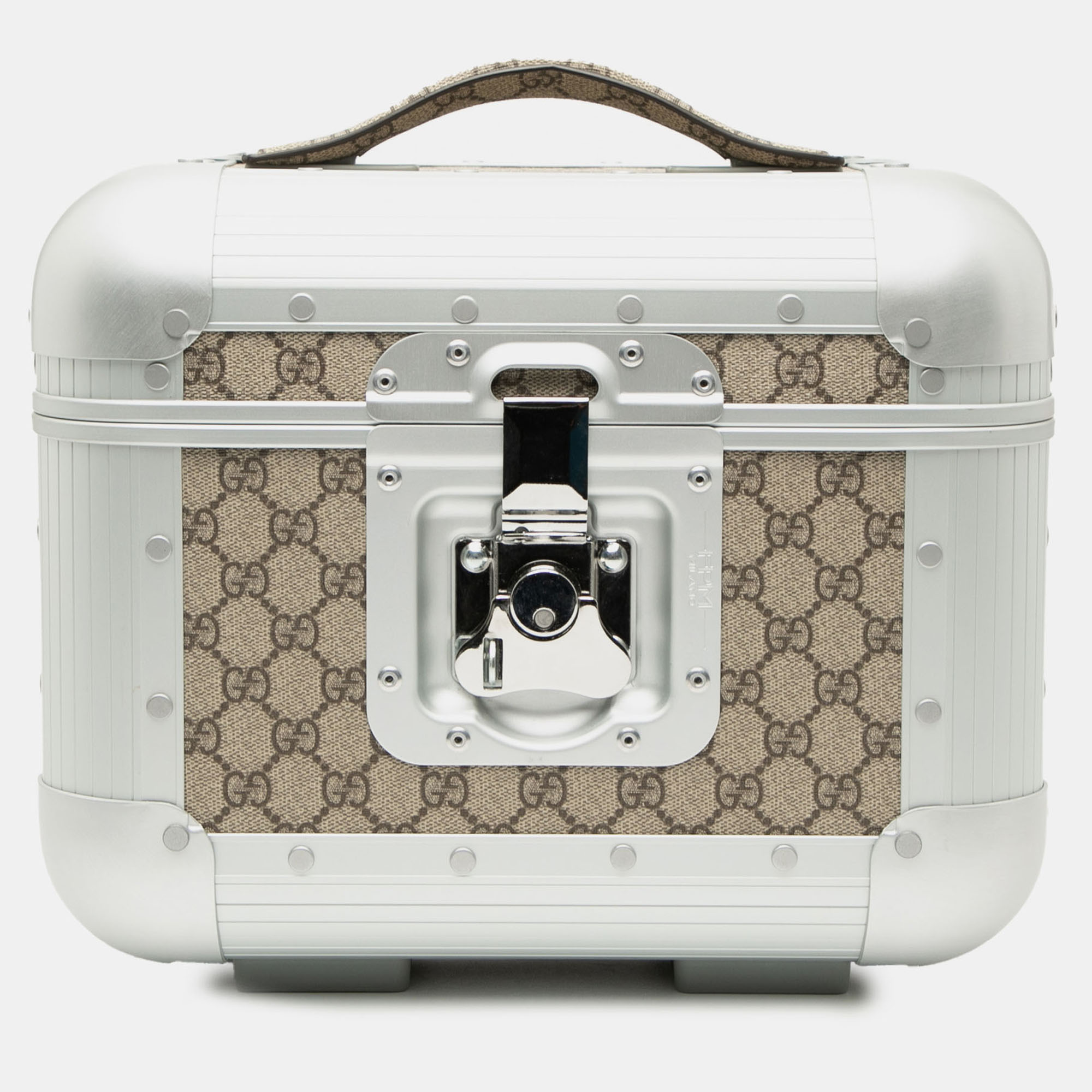 

Gucci Grey GG Supreme Porter Beauty Case