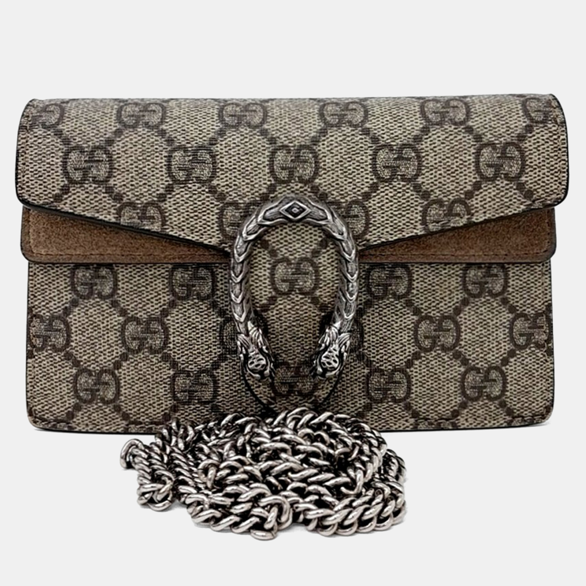 

Gucci Beige PVC Dionysus Mini Crossbody Bag