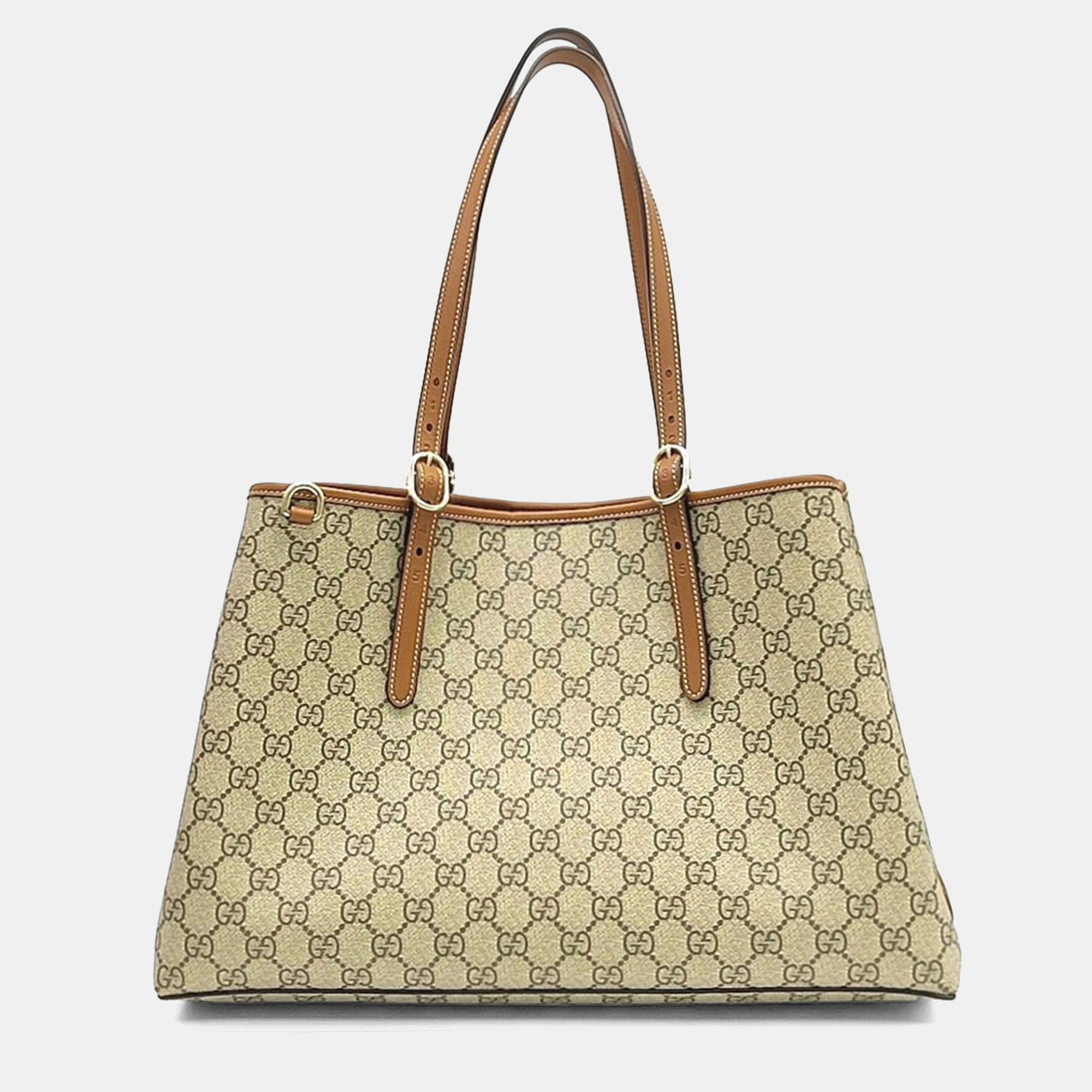 

Gucci Beige PVC GG Emblem Medium Shoulder Bag