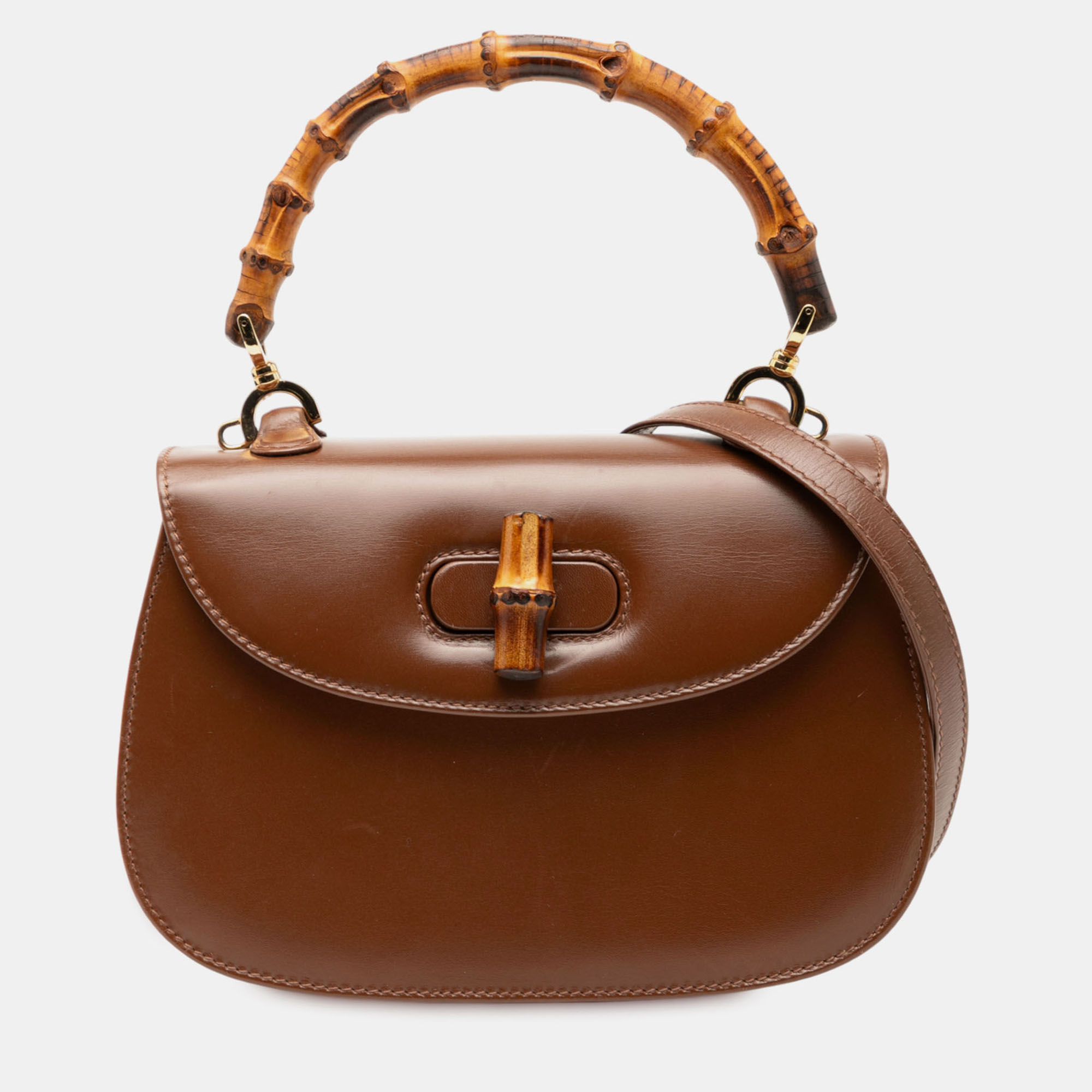 

Gucci Brown Calfskin Bamboo Night