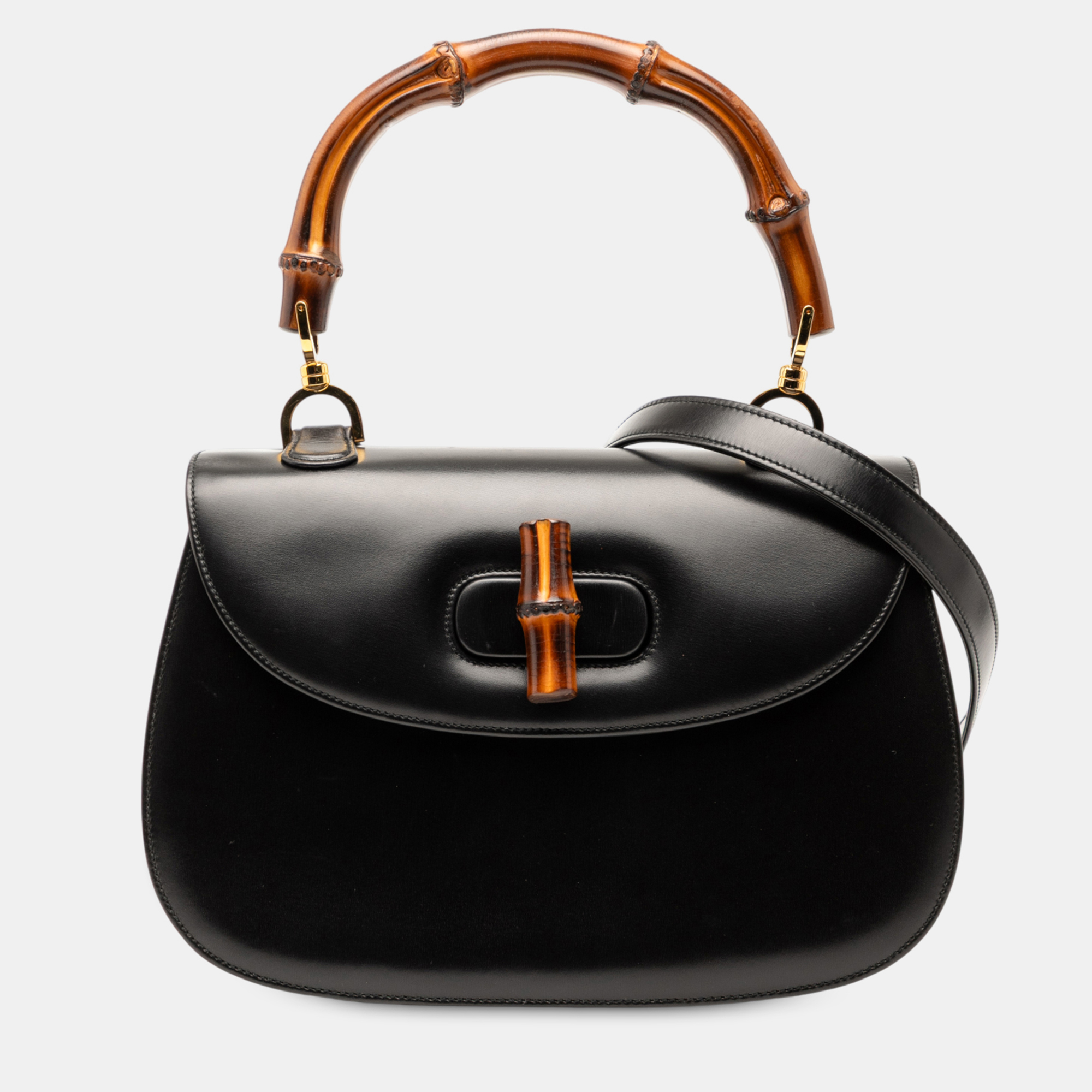 

Gucci Black Calfskin Bamboo Night
