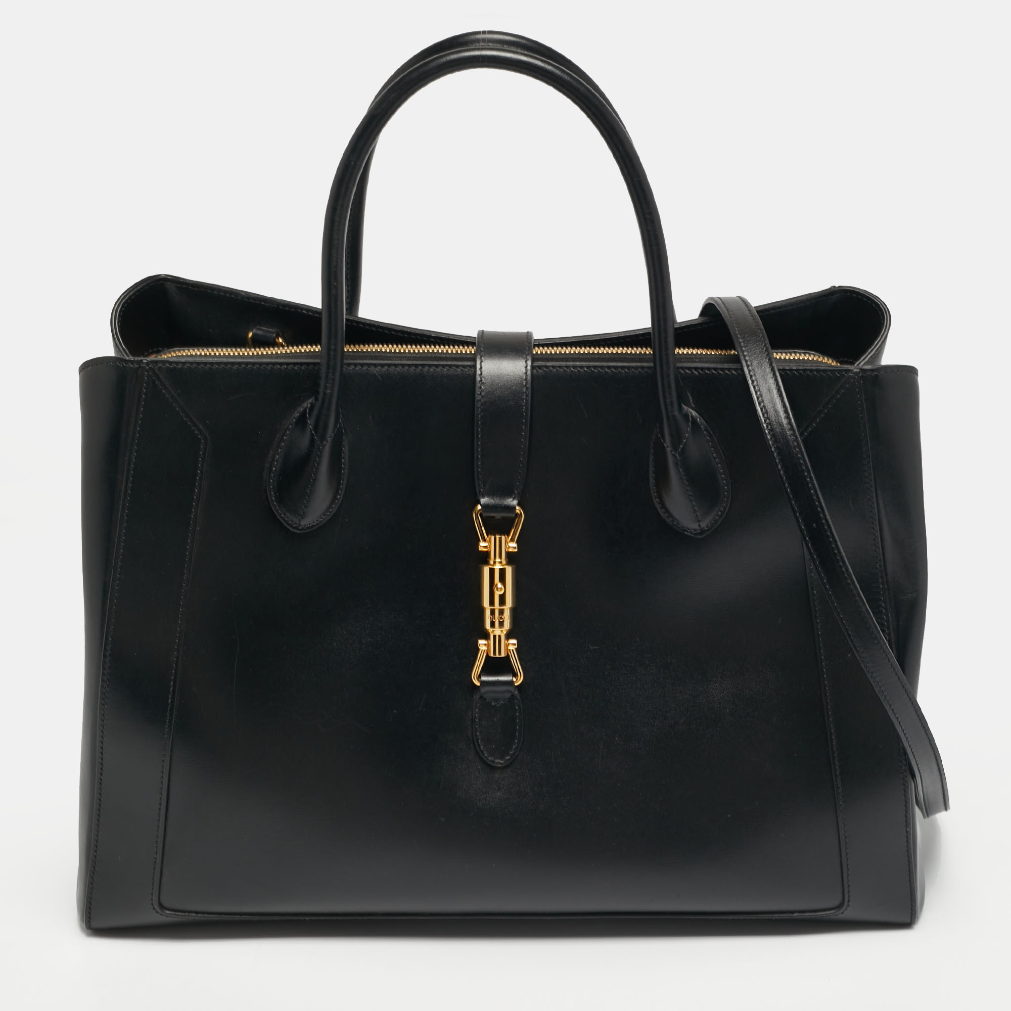 

Gucci Jackie 1961 Black Leather Tote