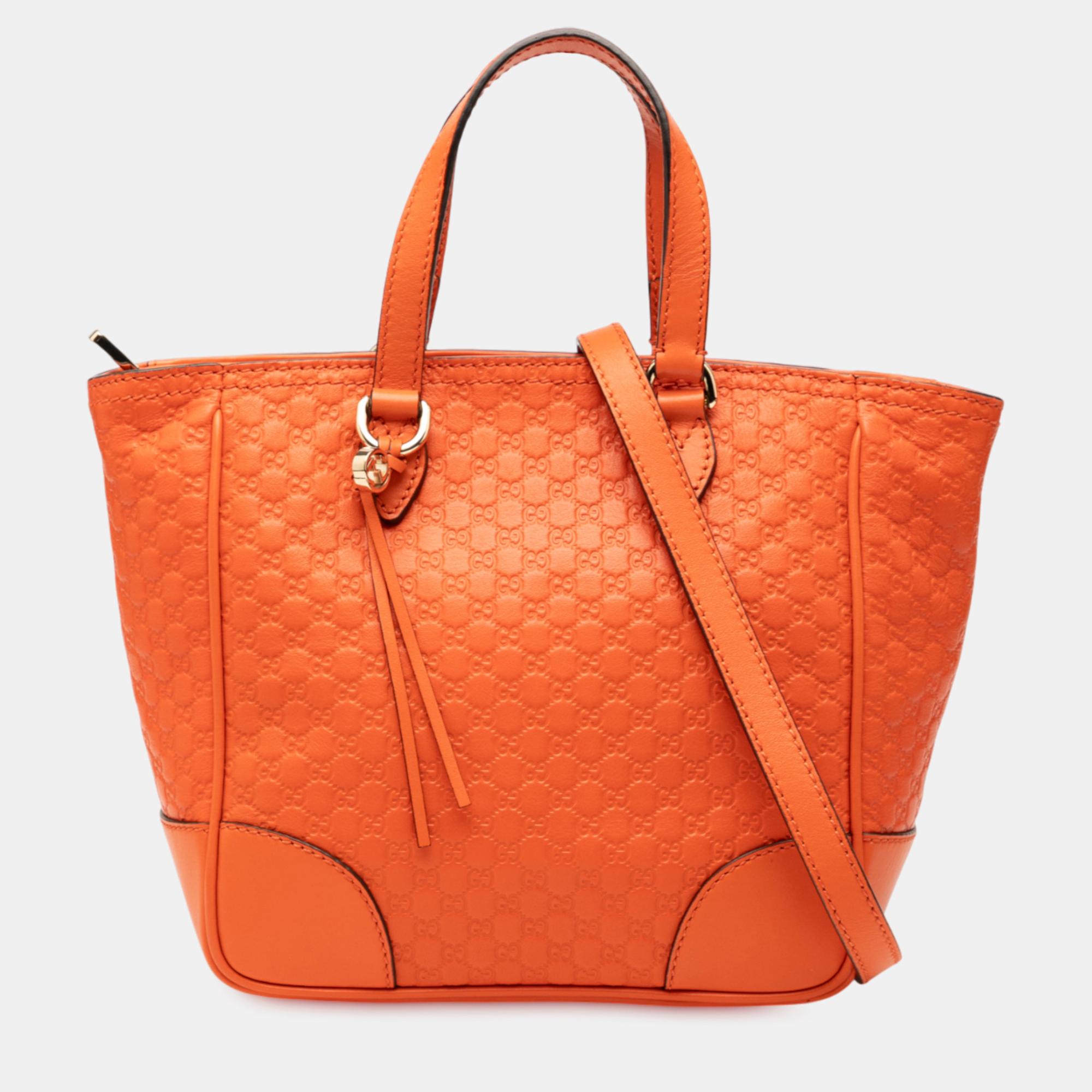 

Gucci Orange Small Microguccissima Bree Satchel