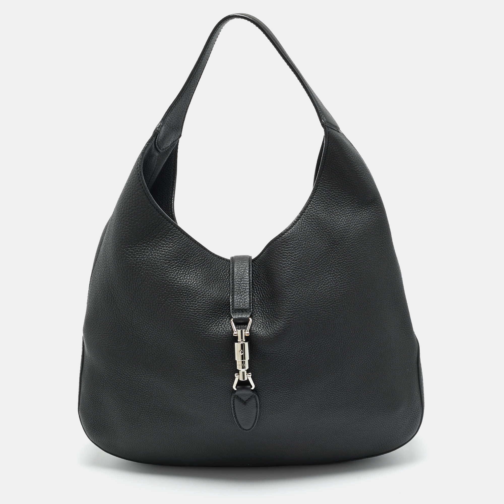 

Gucci Soft Jackie Black Leather Hobo