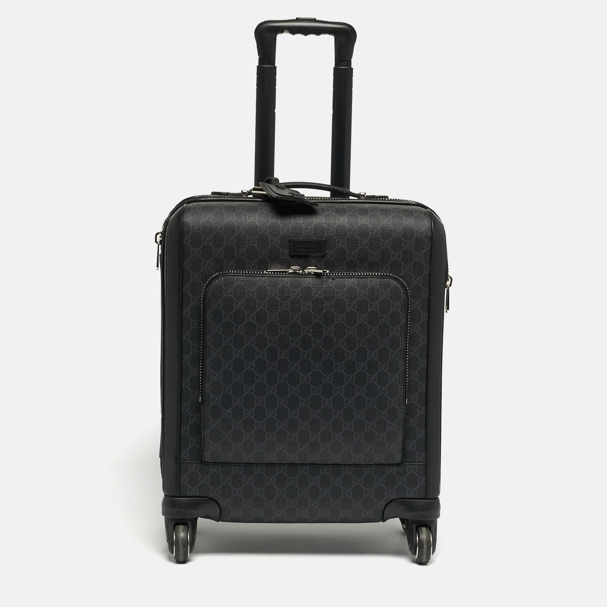 

Gucci Black GG Supreme Canvas 4 Wheeled Cabin Suitcase