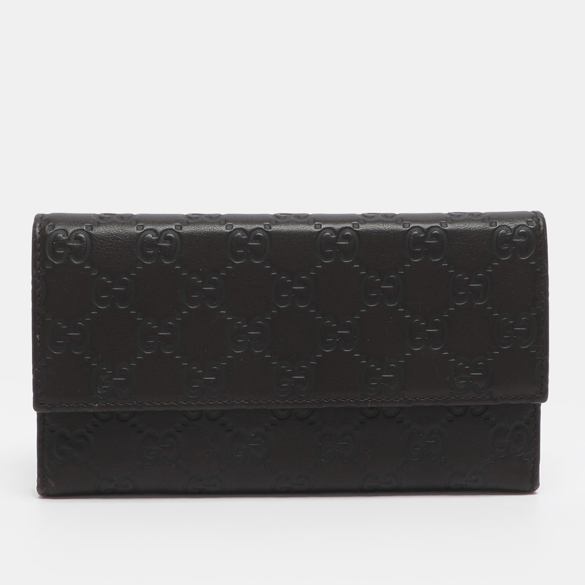 

Gucci Brown Guccissima Leather Continental Wallet