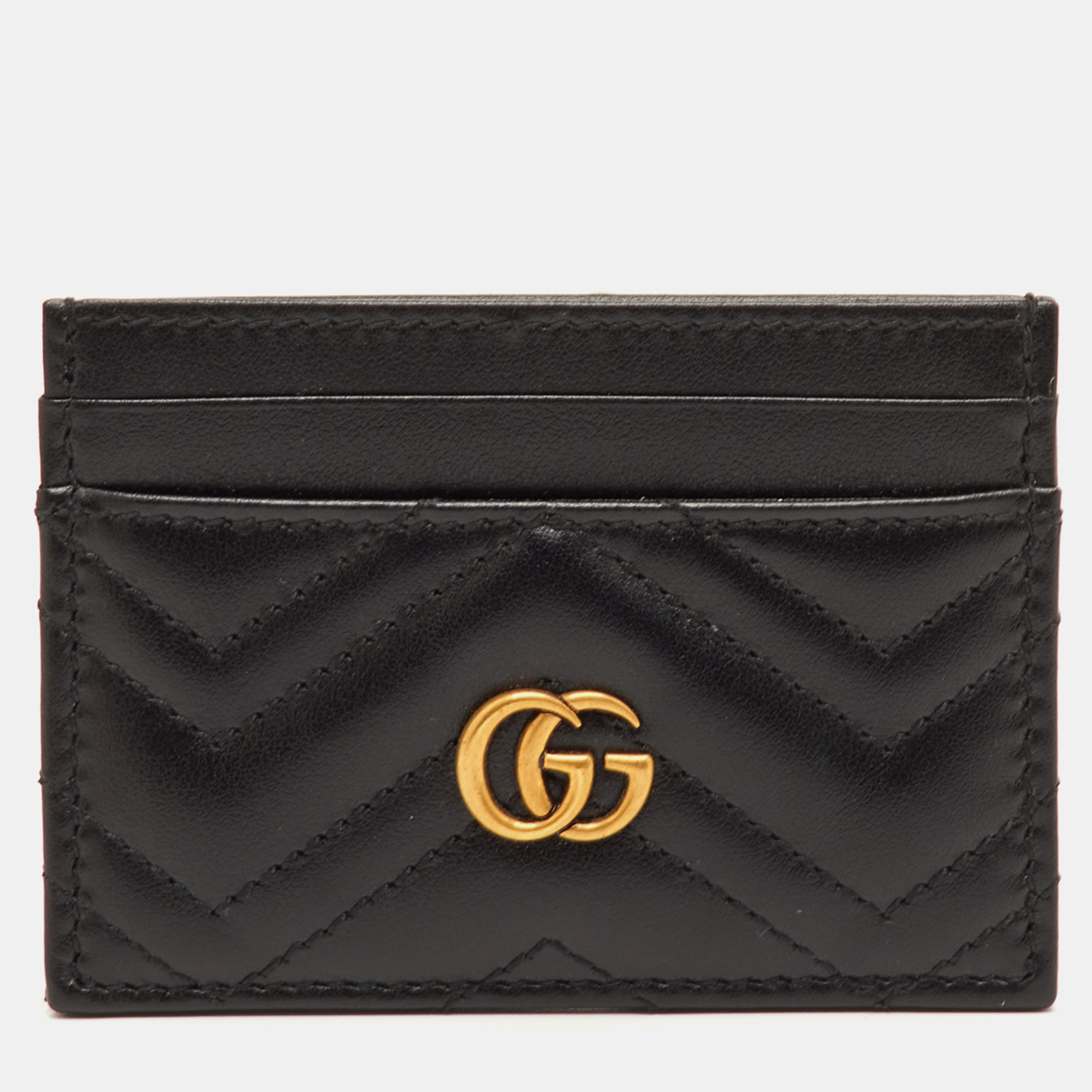 

Gucci GG Marmont Black Leather Card Case
