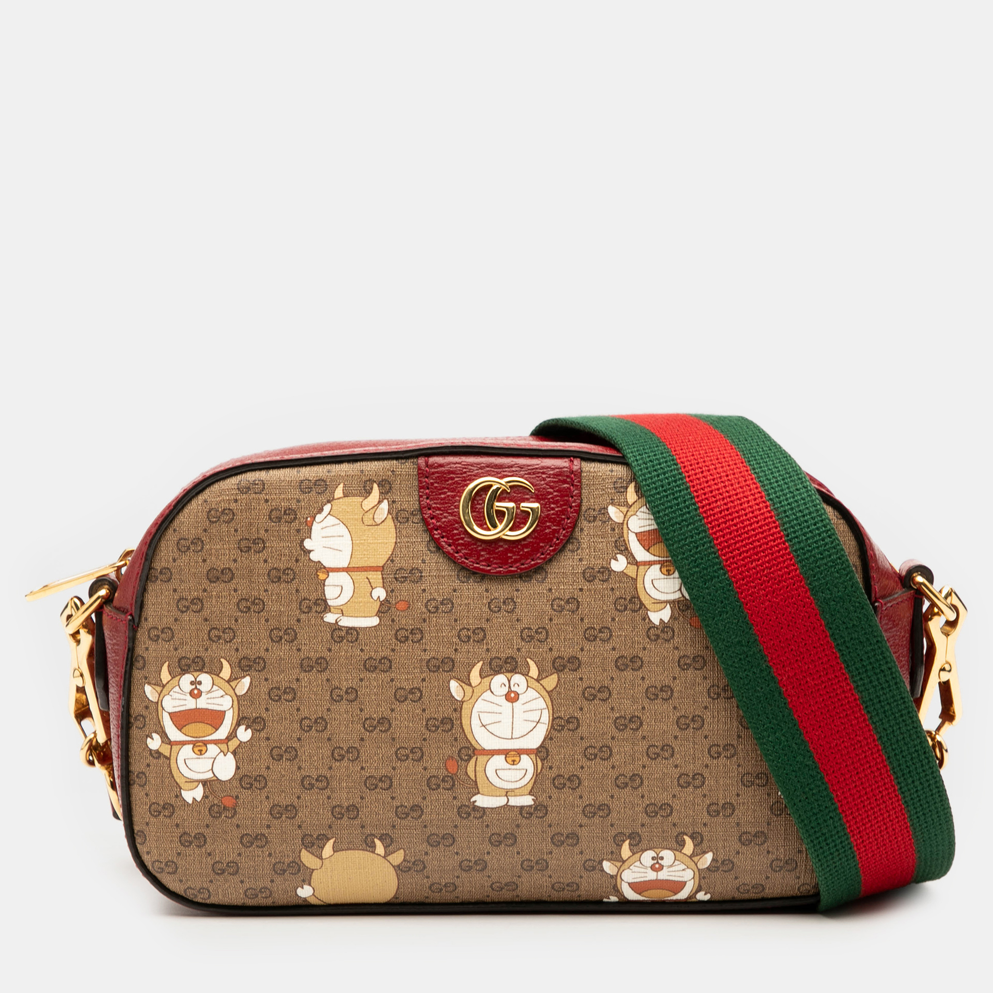 

Gucci Brown Micro GG Supreme Doraemon Crossbody