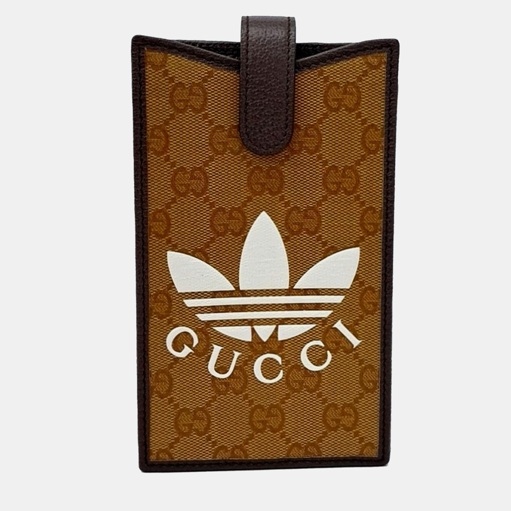 

Gucci Beige PVC X Adidas Phone Holder Crossbody Bag
