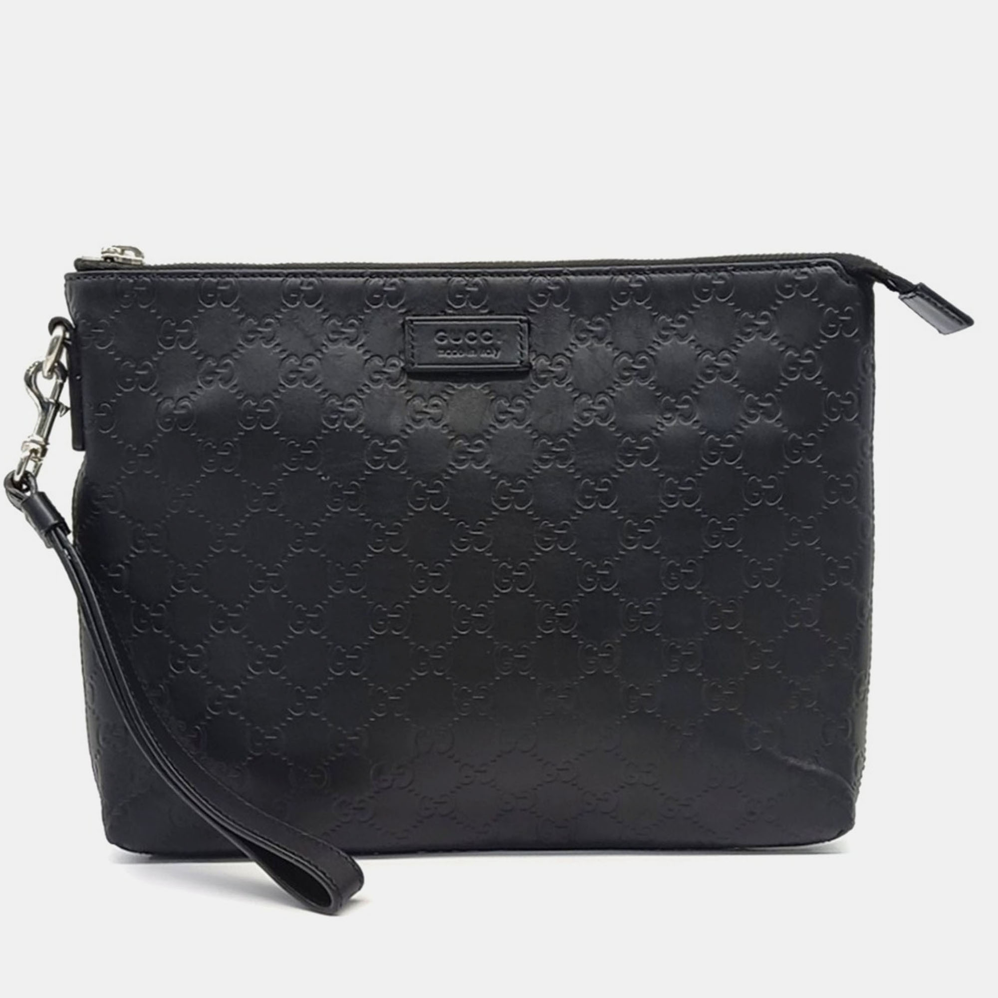 

Gucci Black Leather Cimaline Clutch