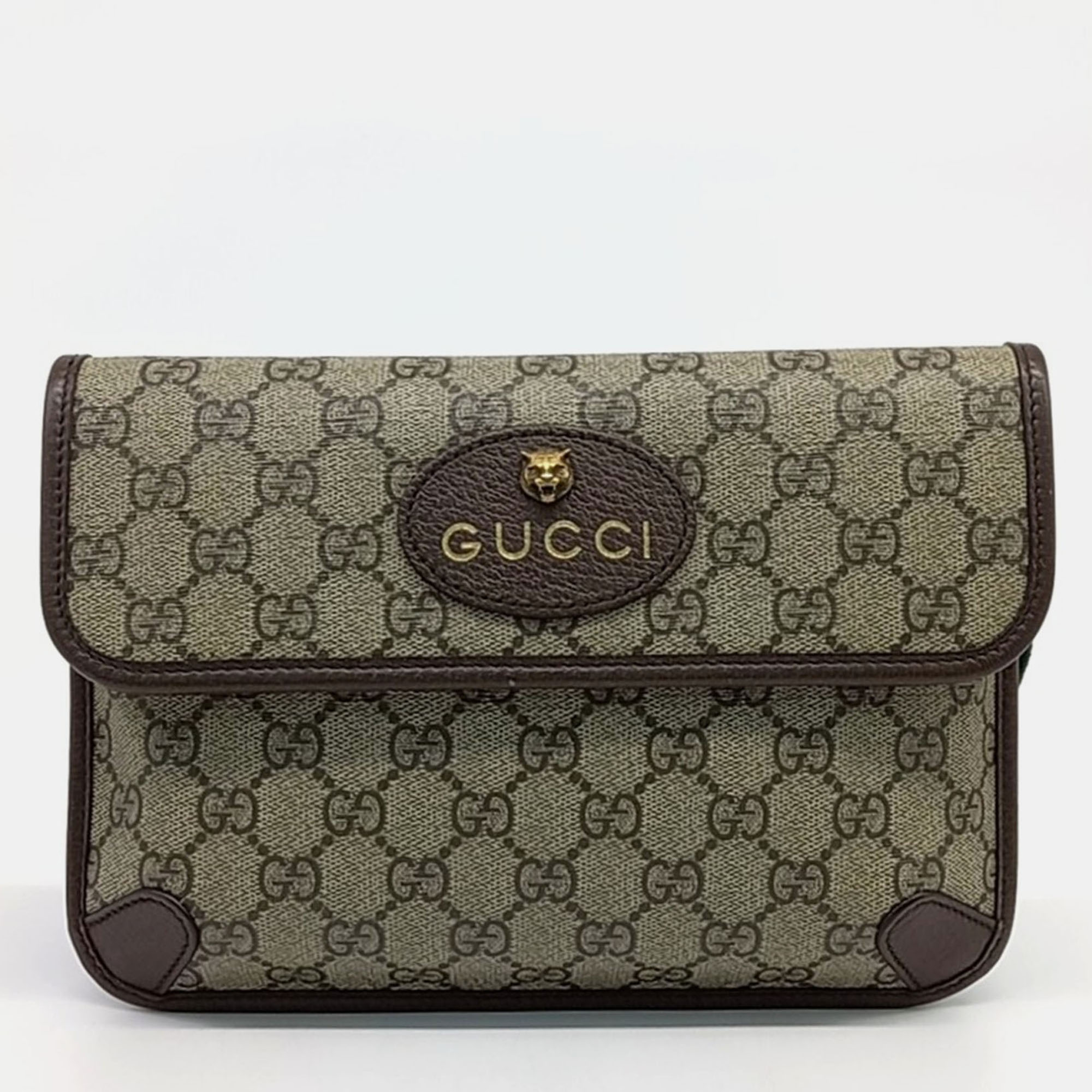 

Gucci Beige Brown PVC GG Supreme Belt Bag
