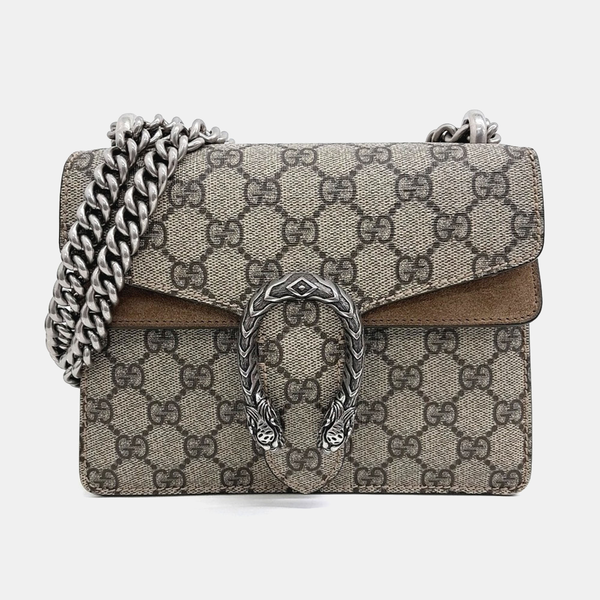 

Gucci Beige PVC Dionysus Shoulder and Crossbody Bag