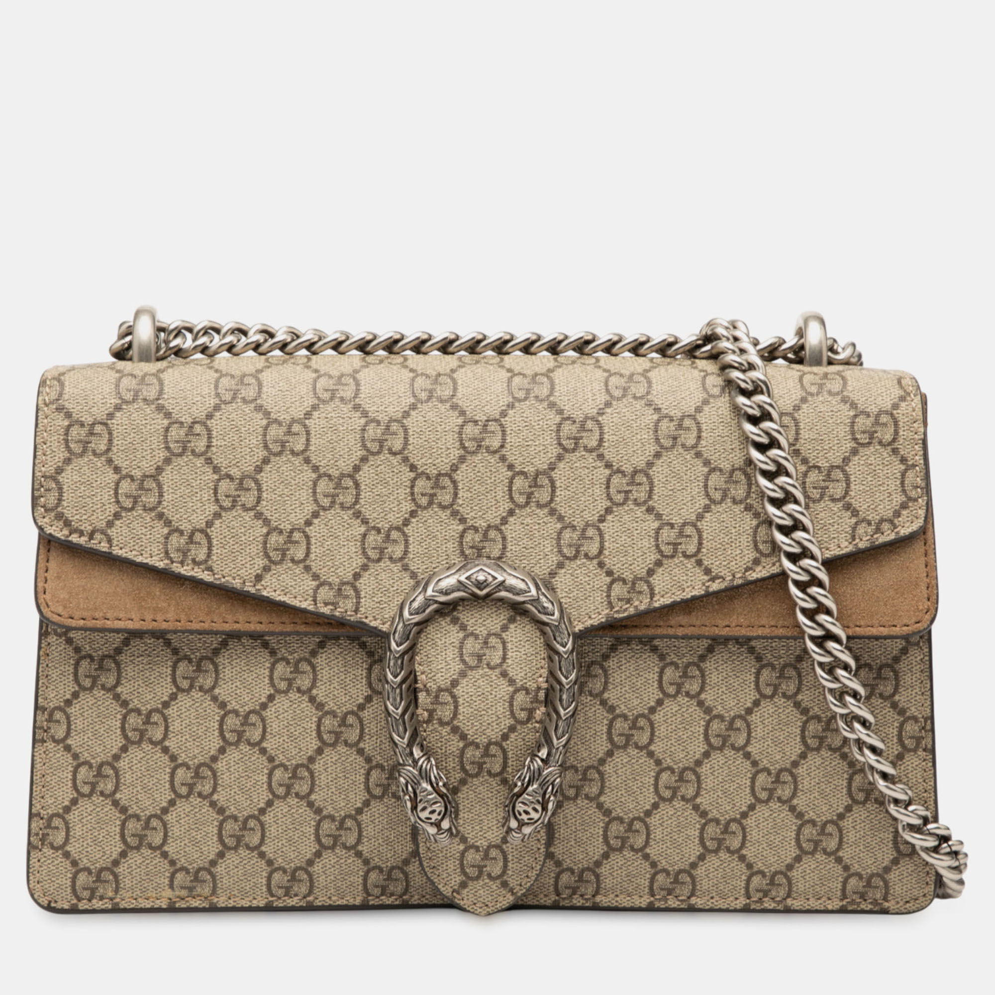 

Gucci Brown Medium GG Supreme Dionysus Shoulder Bag