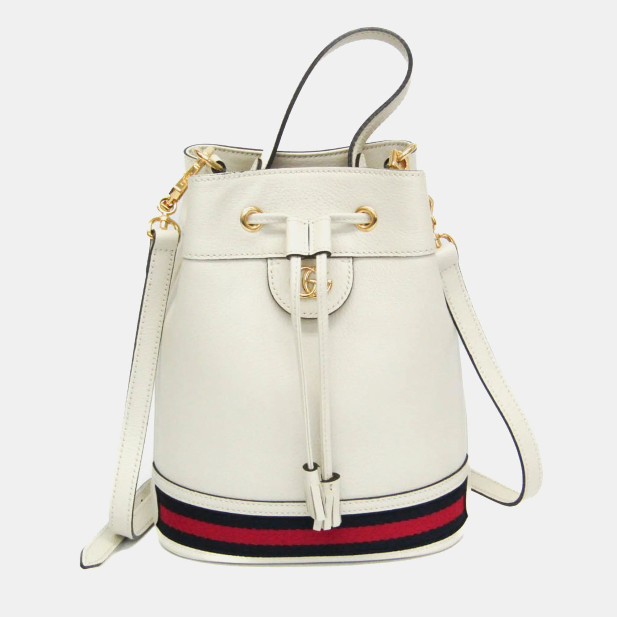 

Gucci Ophidia Small Bucket Bag Leather Shoulder Bag White