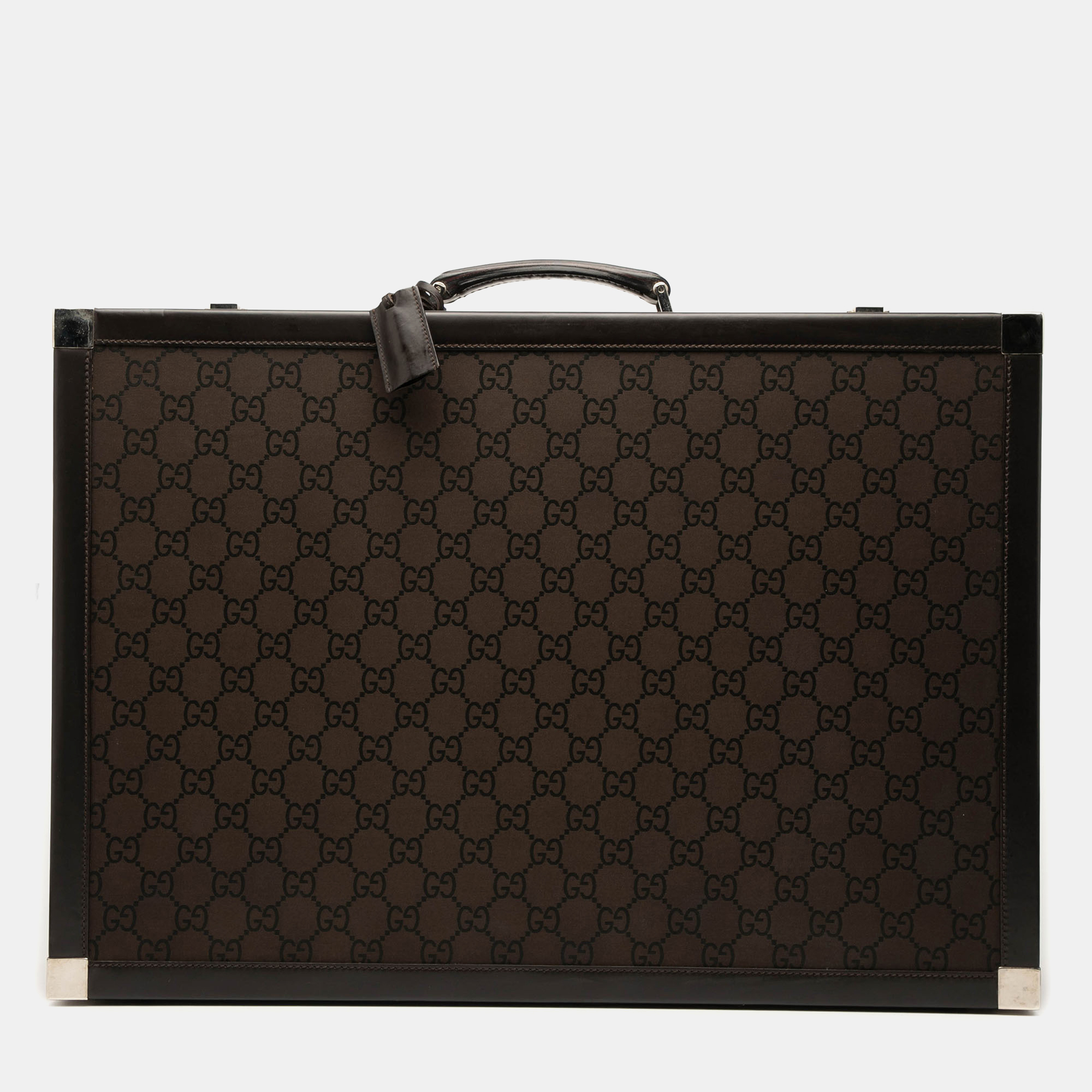 

Gucci Brown GG Canvas Trunk Suitcase