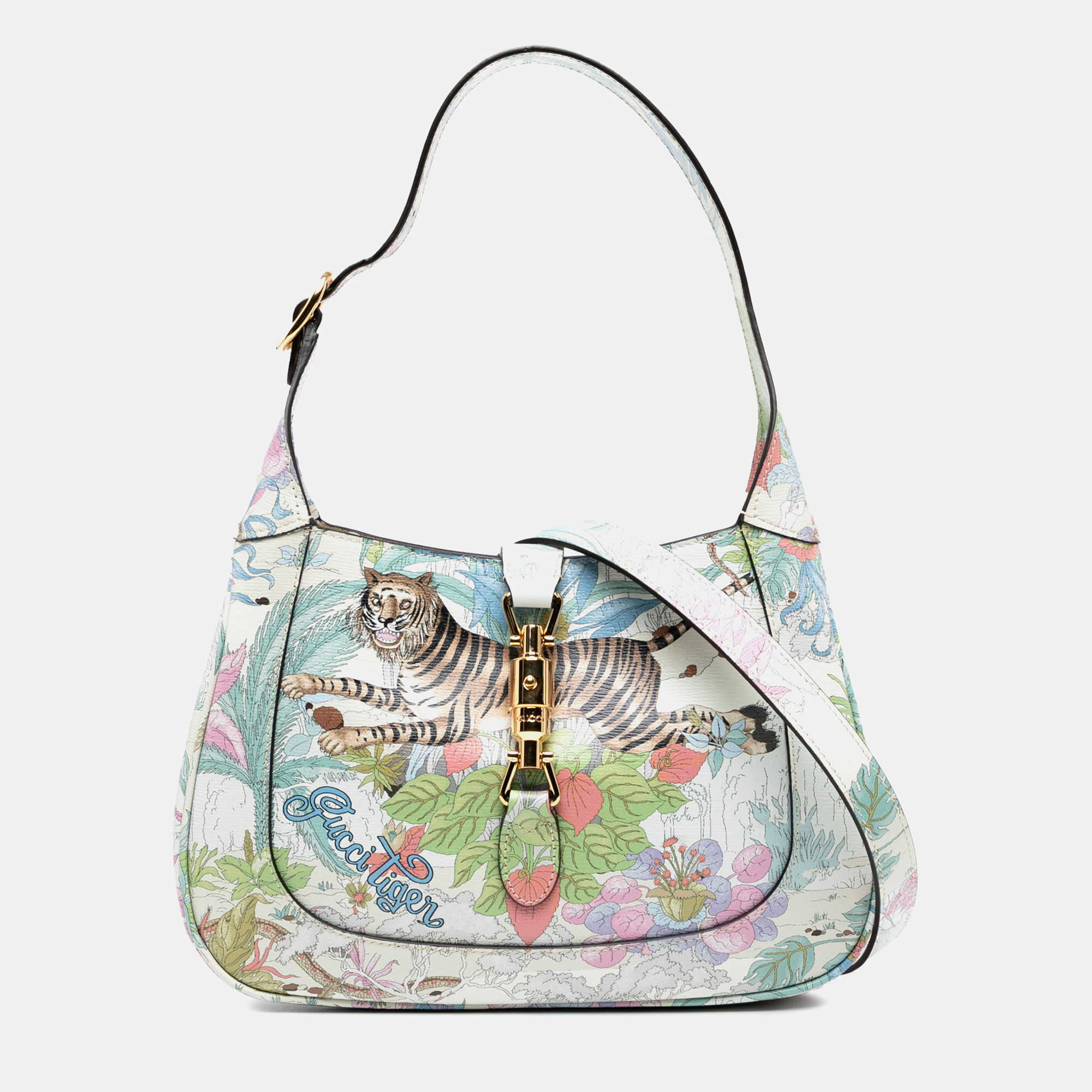 

Gucci Blue Small Calfskin Tiger Jackie 1961 Crossbody