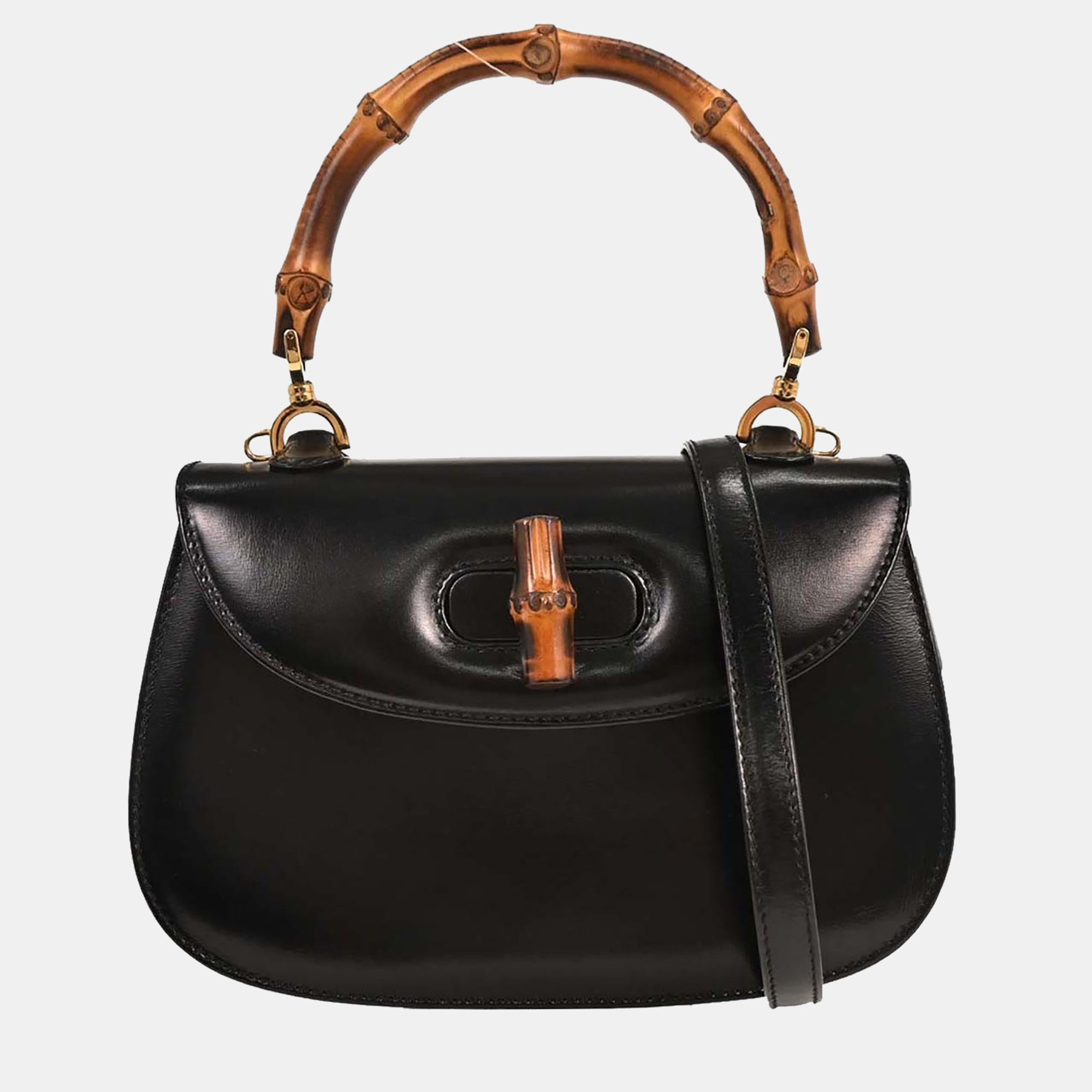

Gucci Black Bamboo 2Way Handbag