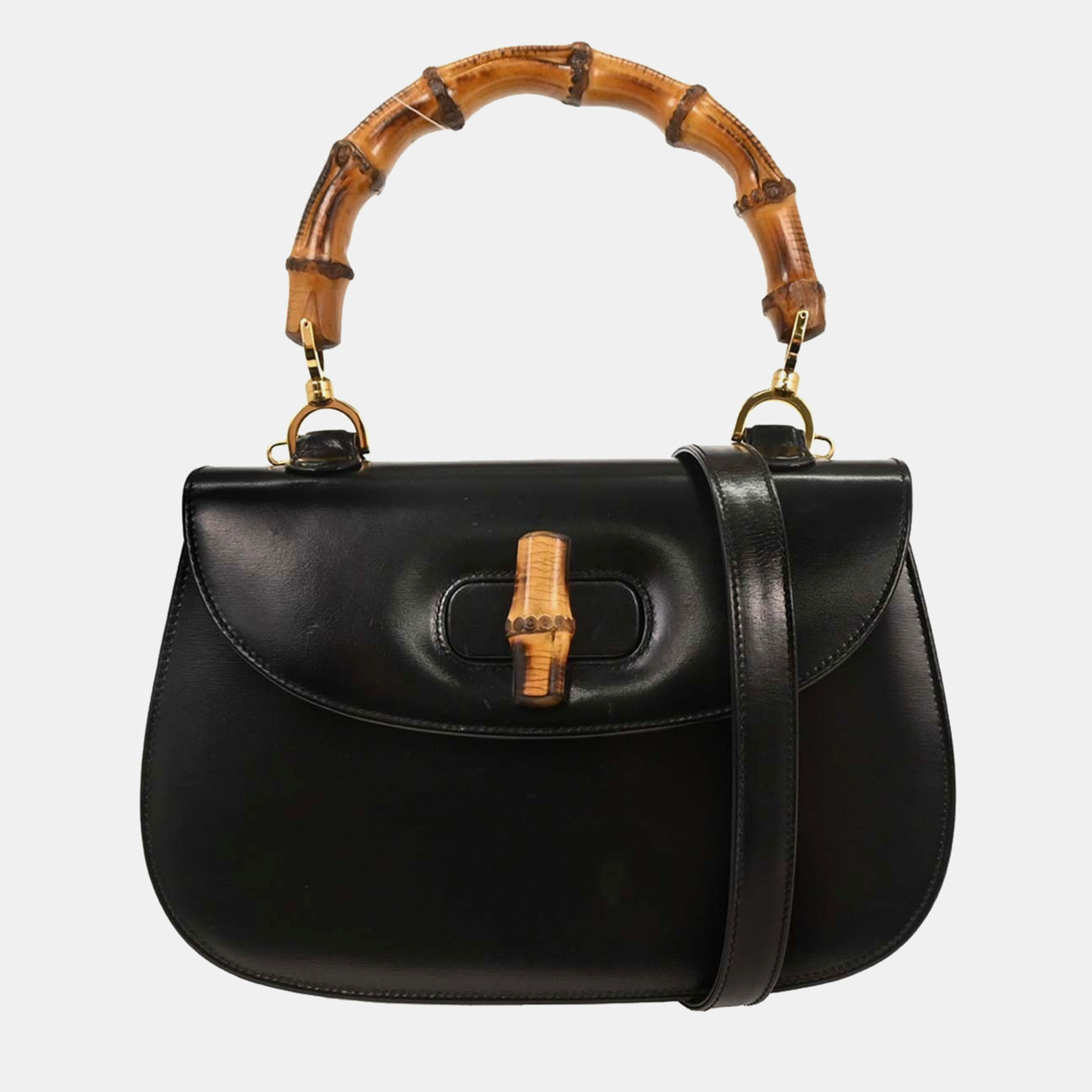 

Gucci Black Bamboo 2Way Handbag