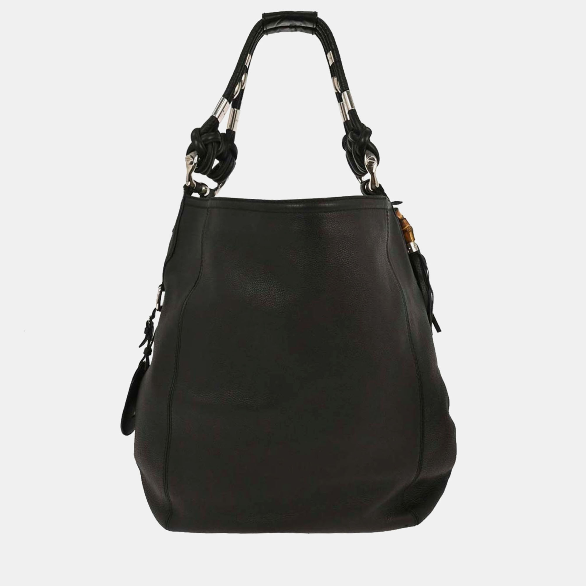 

Gucci Black Techno Horsebit  Hobo Bag
