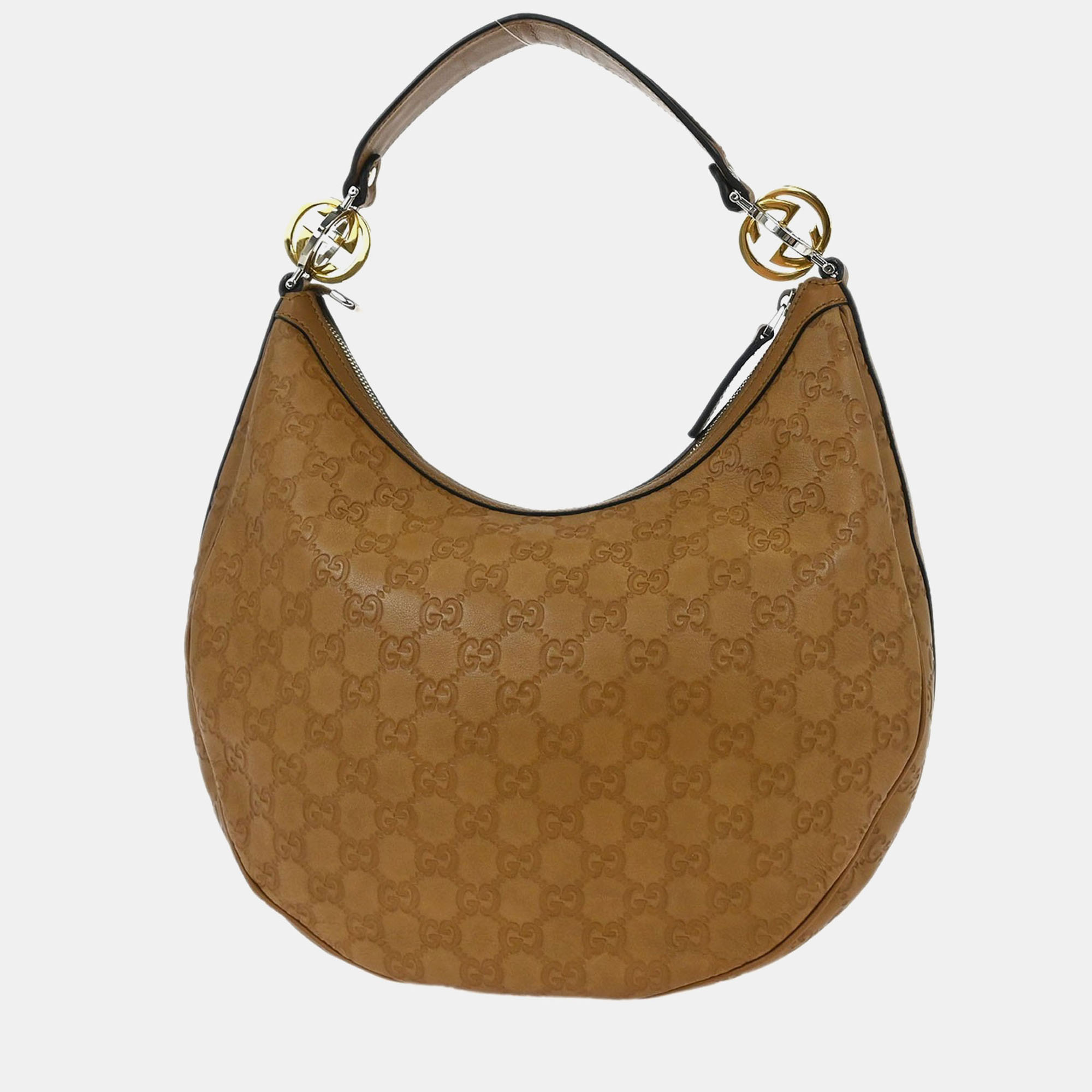 

Gucci Brown Guccissima Gg Twins Hobo Handbag