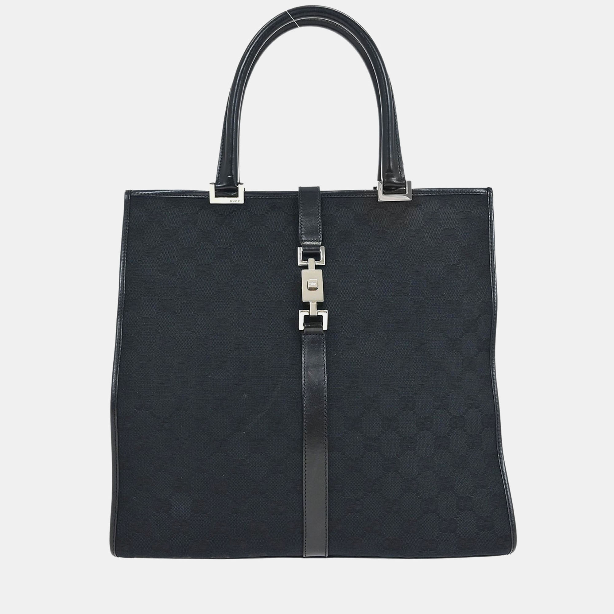 

Gucci Black Gg Jackie Handbag