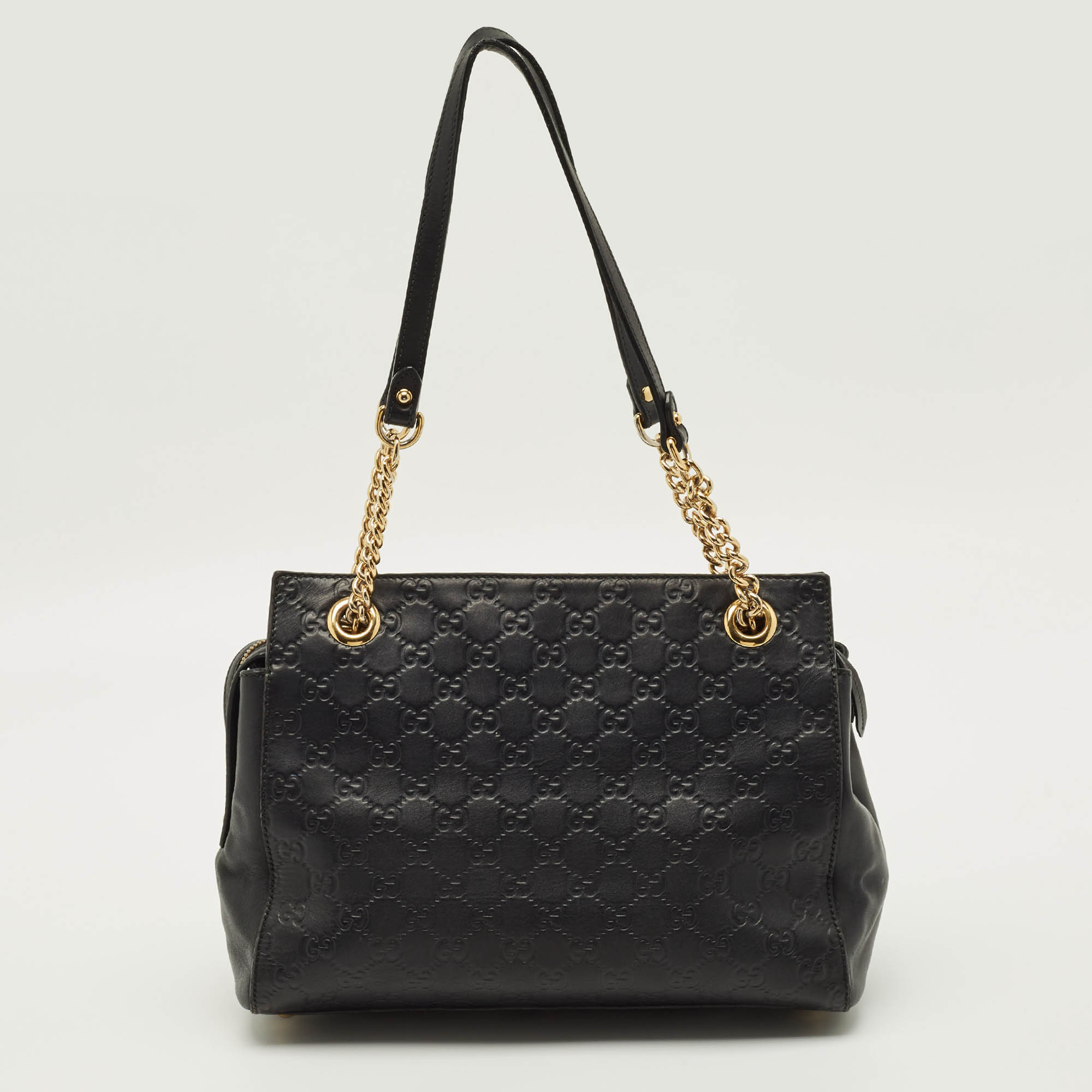 

Gucci Chain Black Guccissima Leather Tote