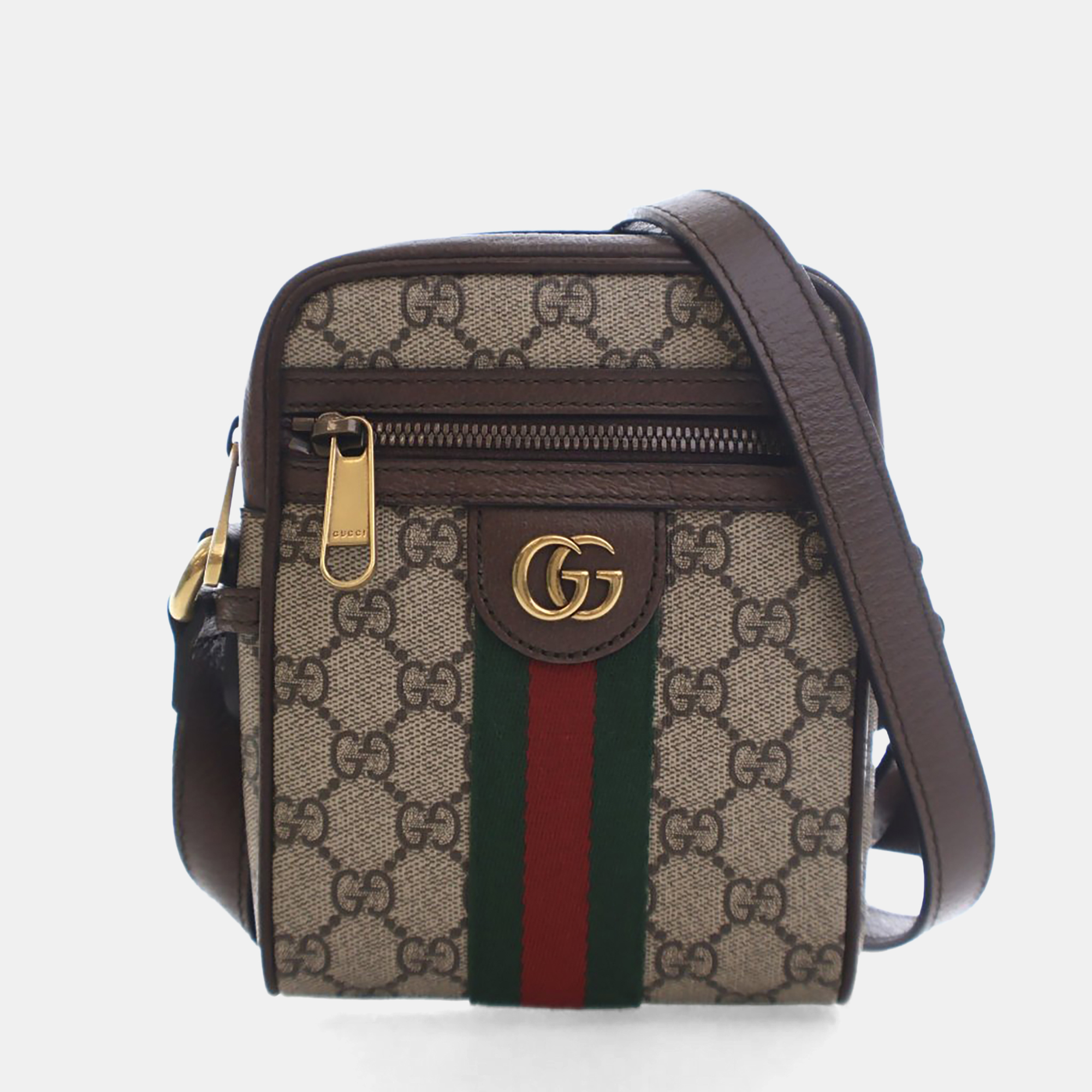 

Gucci Mini Brown GG Supreme Ophidia Messenger