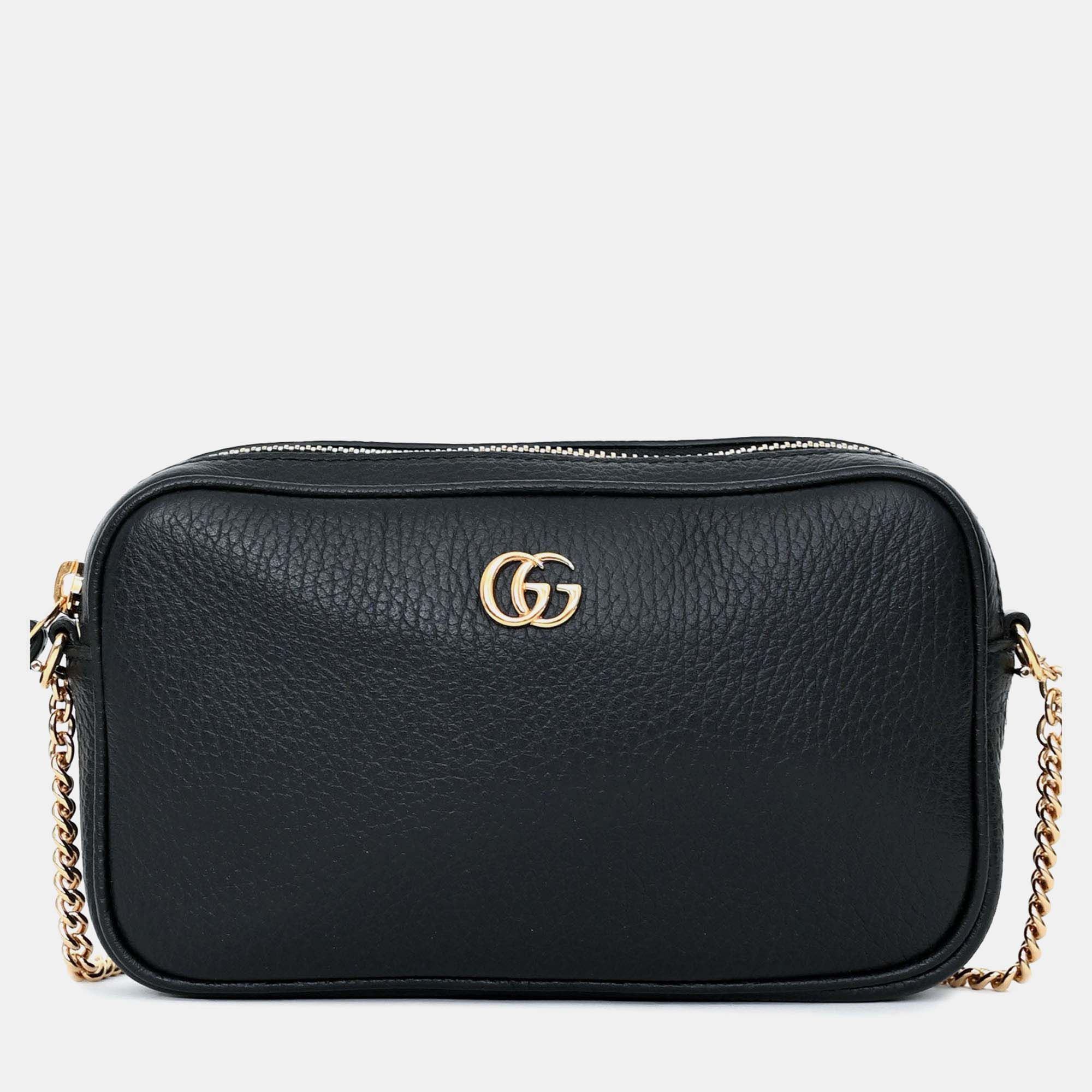 

Gucci Black GG Marmont Mini Camera Bag